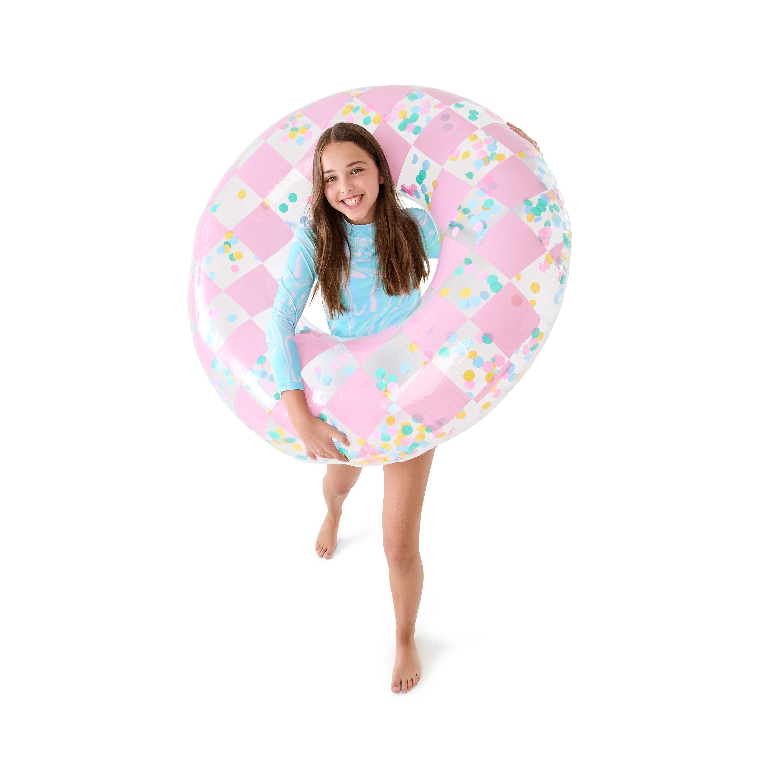 1 Inflatable Checker Swim Ring, 1 of 9