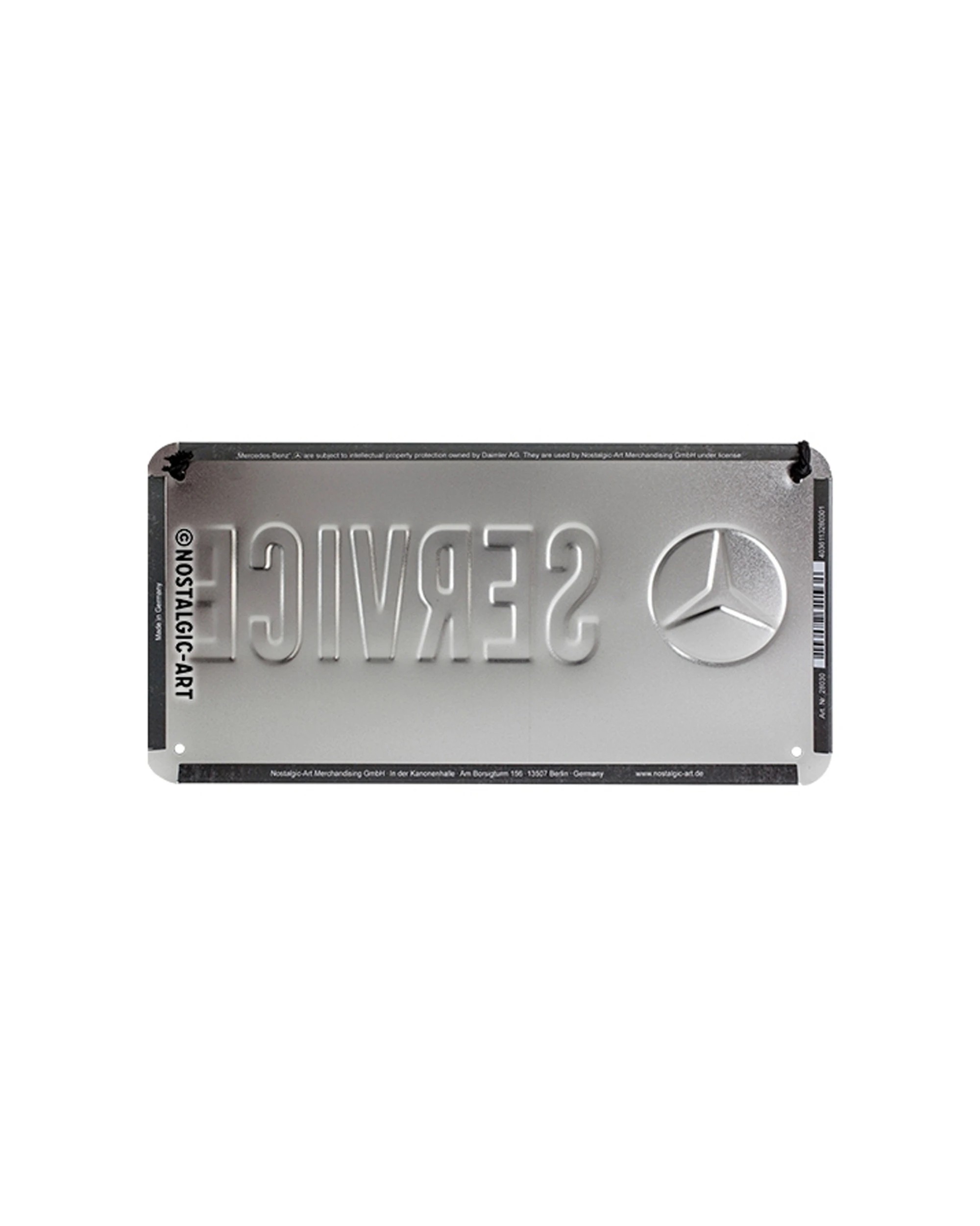 2 Nostalgic-Art Metal Hanging Sign 10x20cm Wall Decor - Mercedes-Benz Service - Multi, 2 of 3