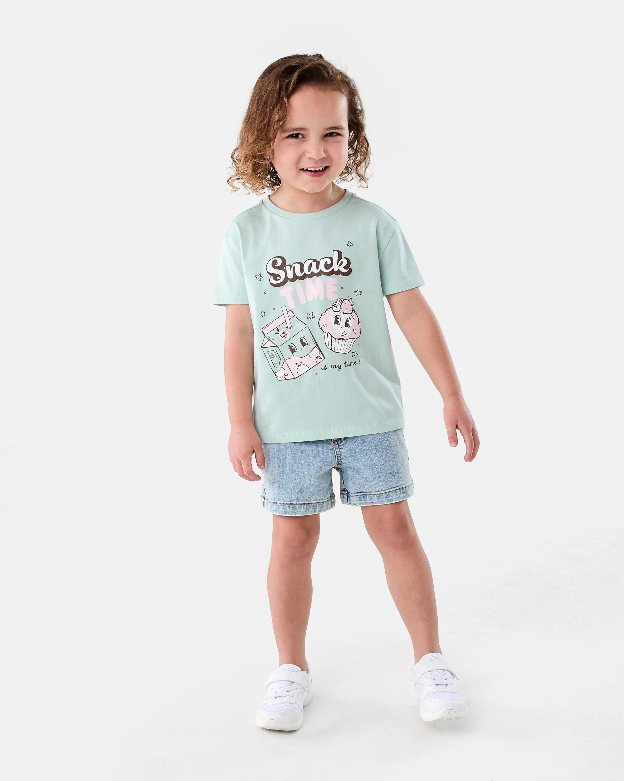 6 Printed T-shirt Grn Sncks, 6 of 7