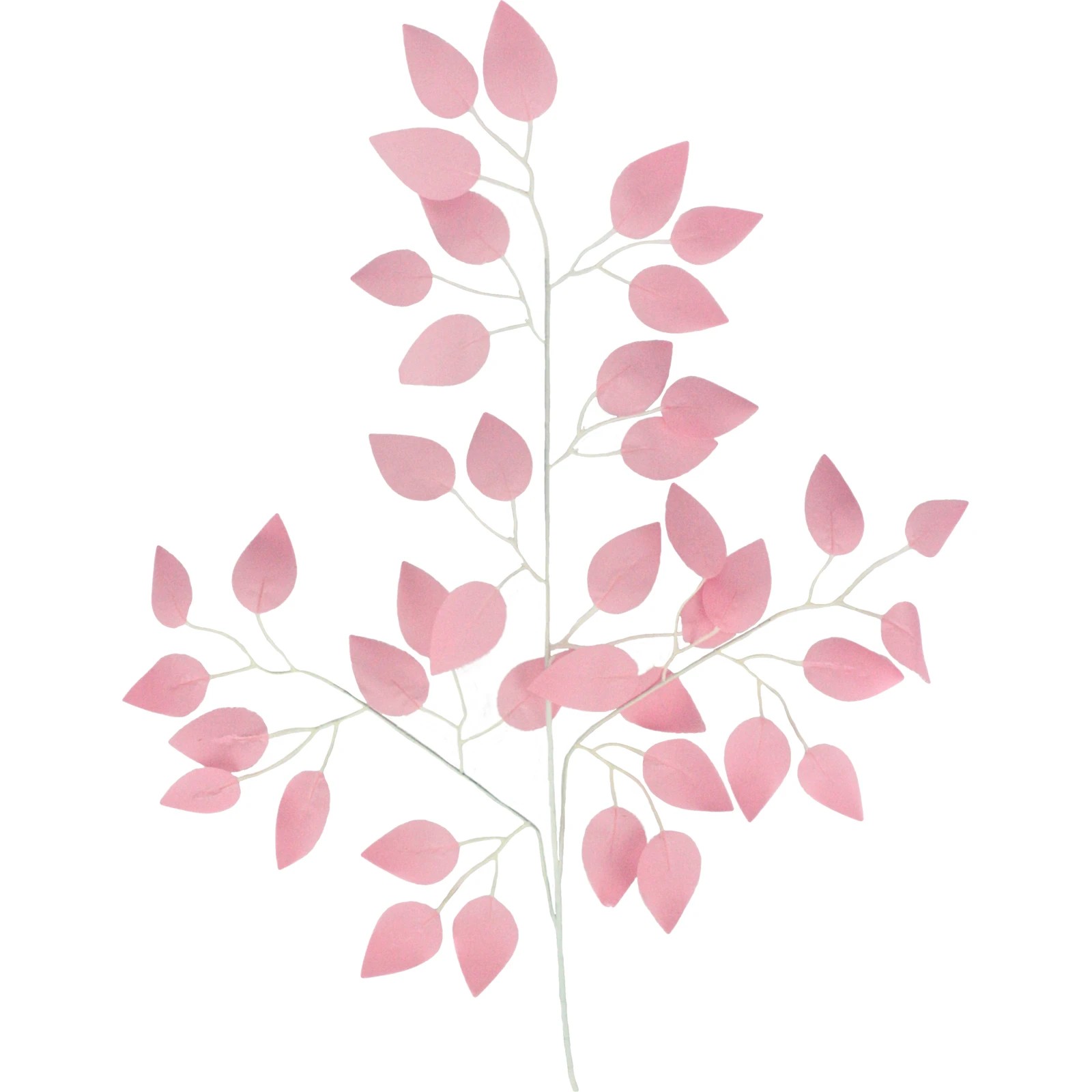2 Partyrama Artificial Leaf Branches Pack of 12 Stems - Pink, 2 of 3