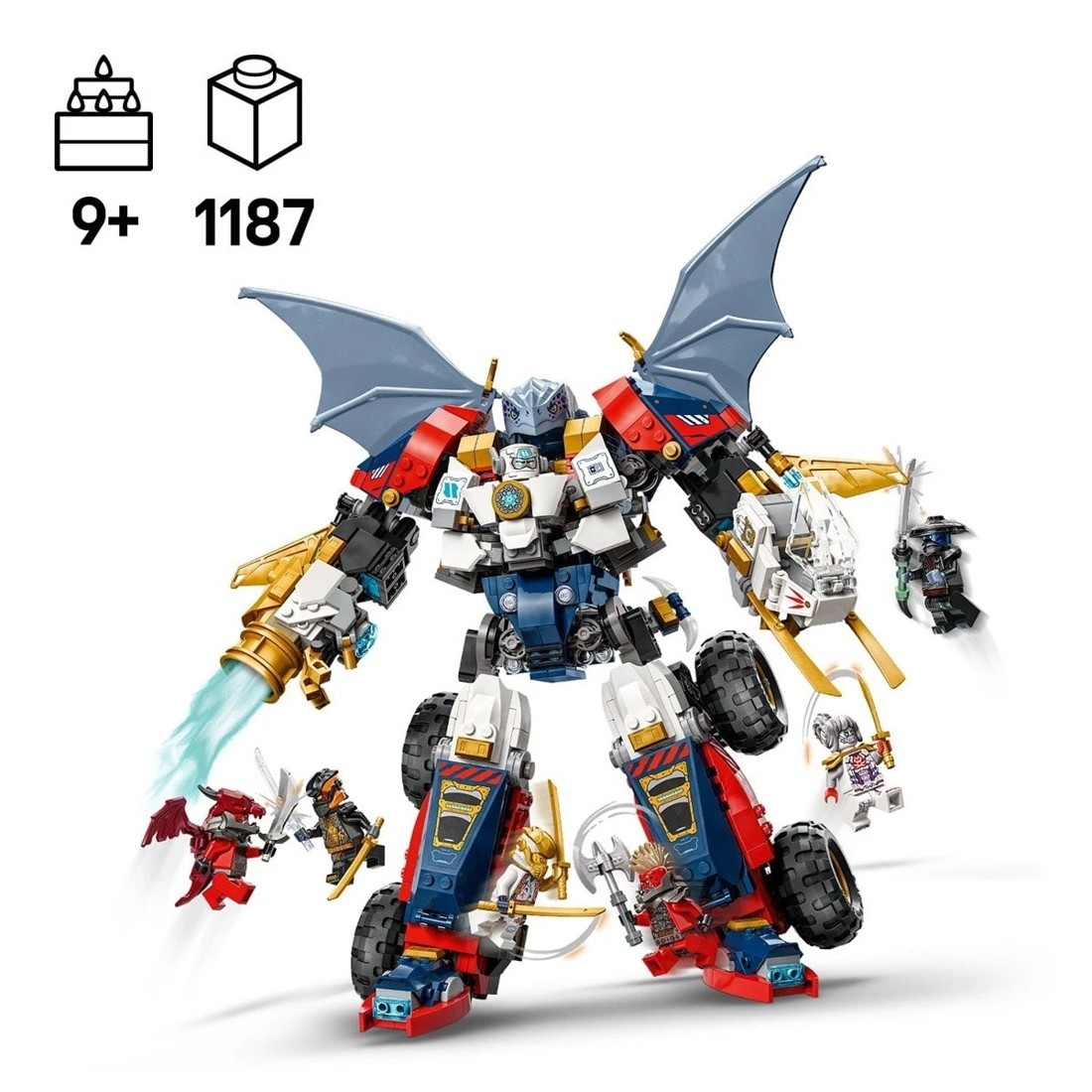 4 LEGO NINJAGO Zane's Ultra Combiner Mech 71834, 4 of 10