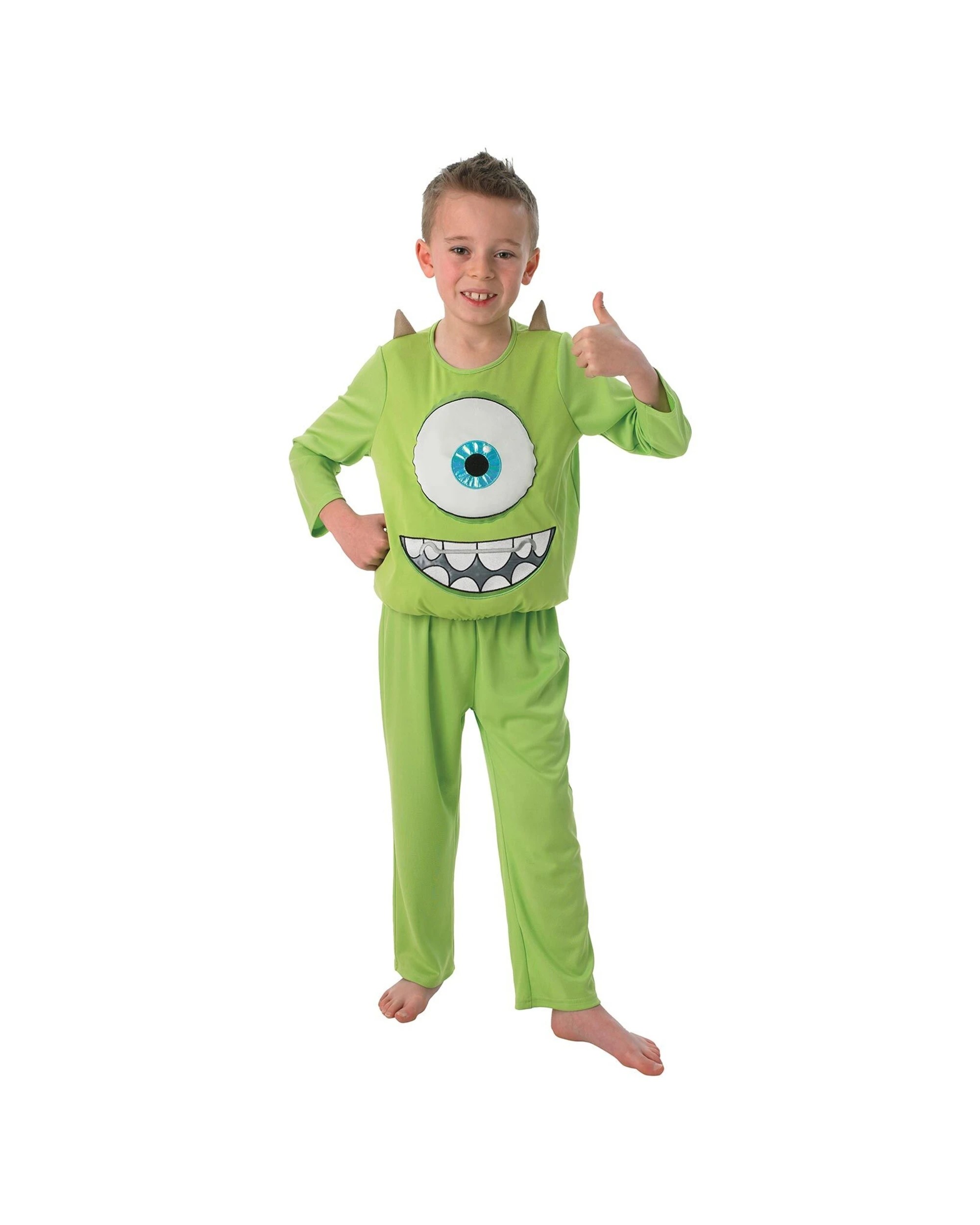 1 Disney Pixar Mike Wazowski Deluxe Dress Up Costume Size S - Green, 1 of 3
