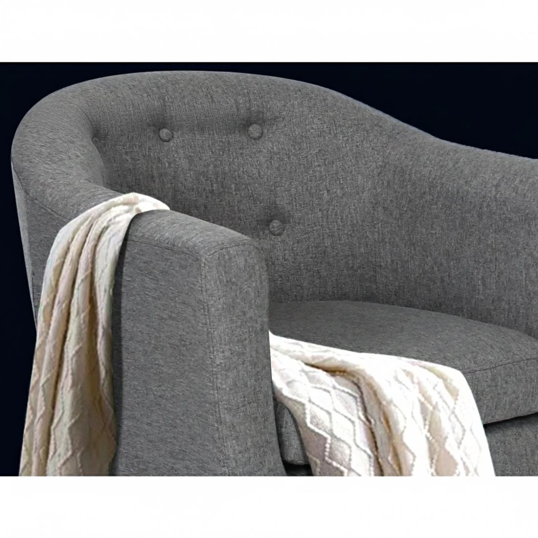 5 Artiss Armchair Tub Chair  Adora - Grey, 5 of 6