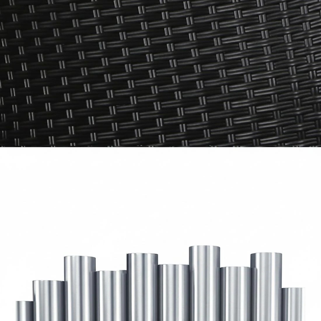 5 Gardeon Coffee Side Table Wicker Desk Rattan Outdoor Furniture Garden - Black, 5 of 6