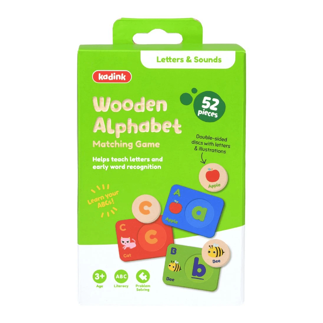 1 Kadink Wooden Alphabet Matching Game, 1 of 3