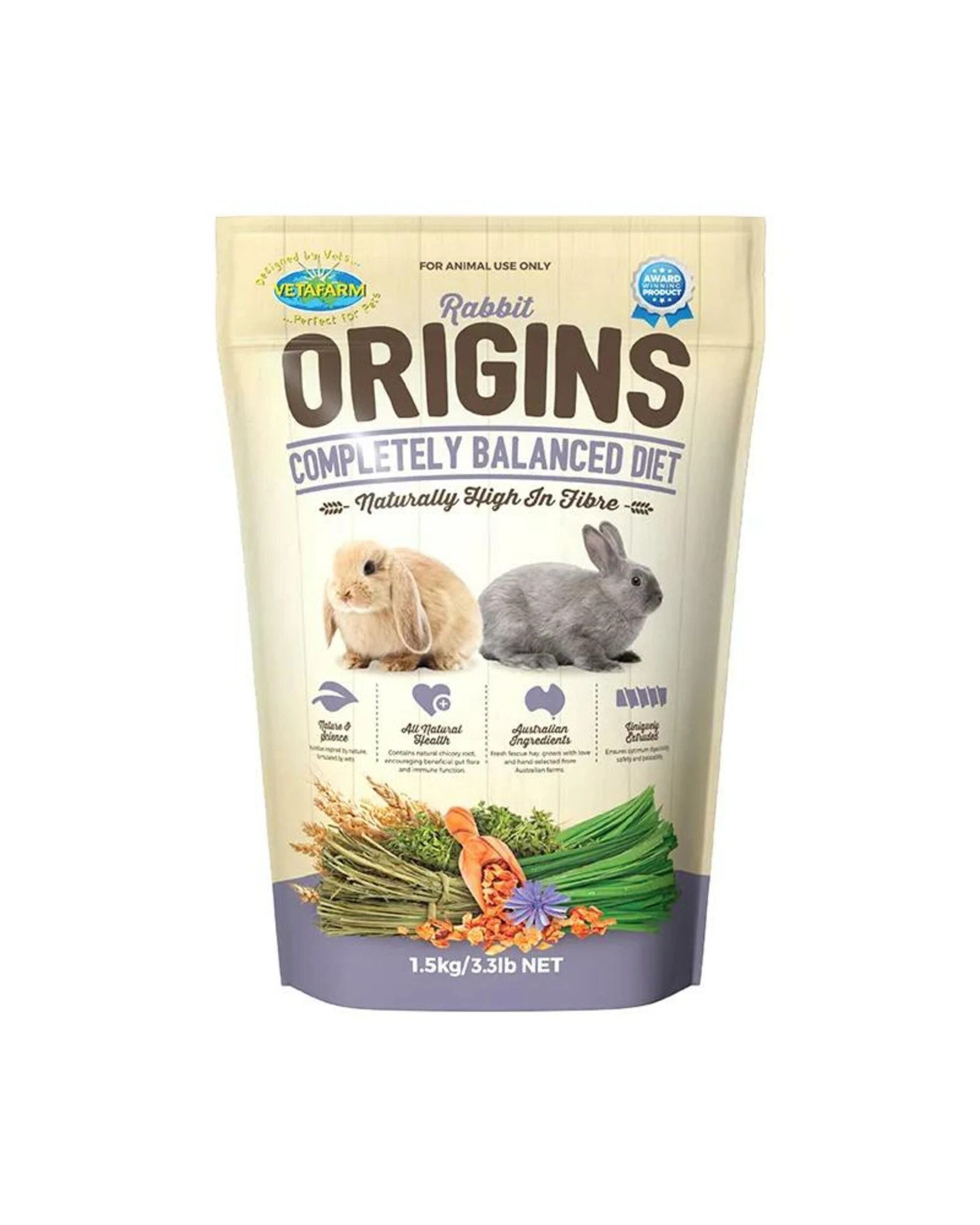 1 Vetafarm Origins Rabbit Food 1.5kg, 1 of 1