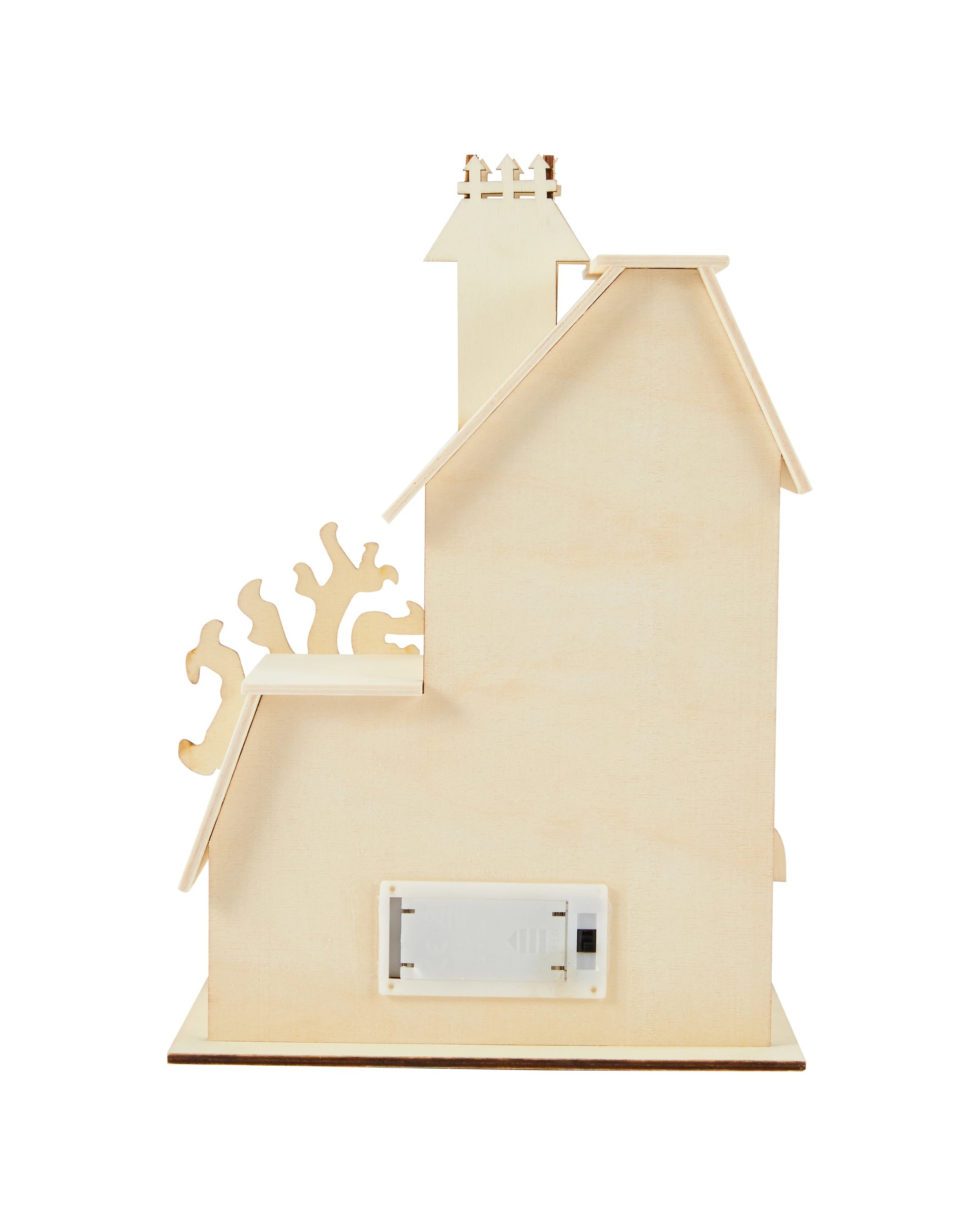 6 Halloween Craft Wood Blank - LED House, 6 of 9