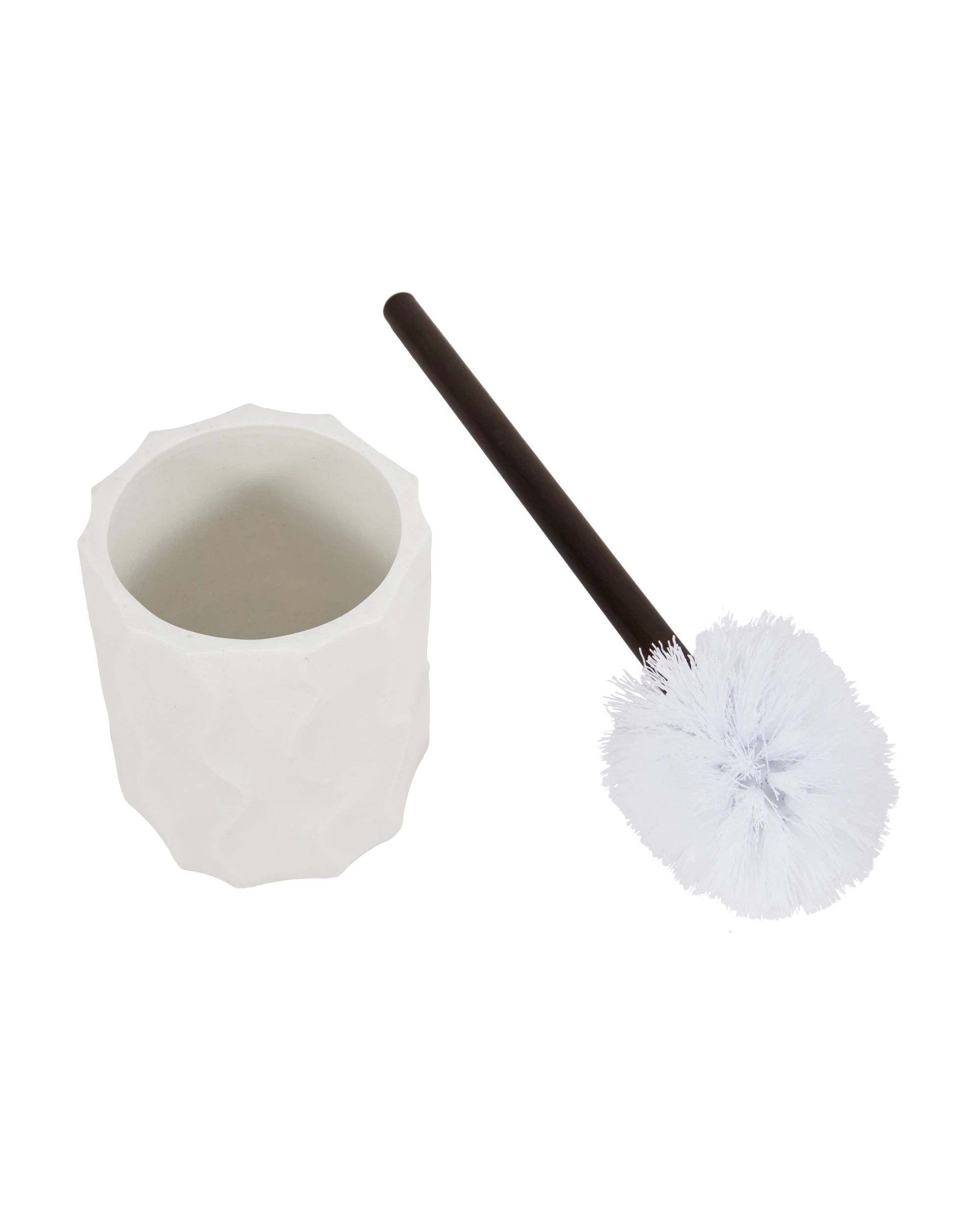 3 White Textured Toilet Brush, 3 of 7