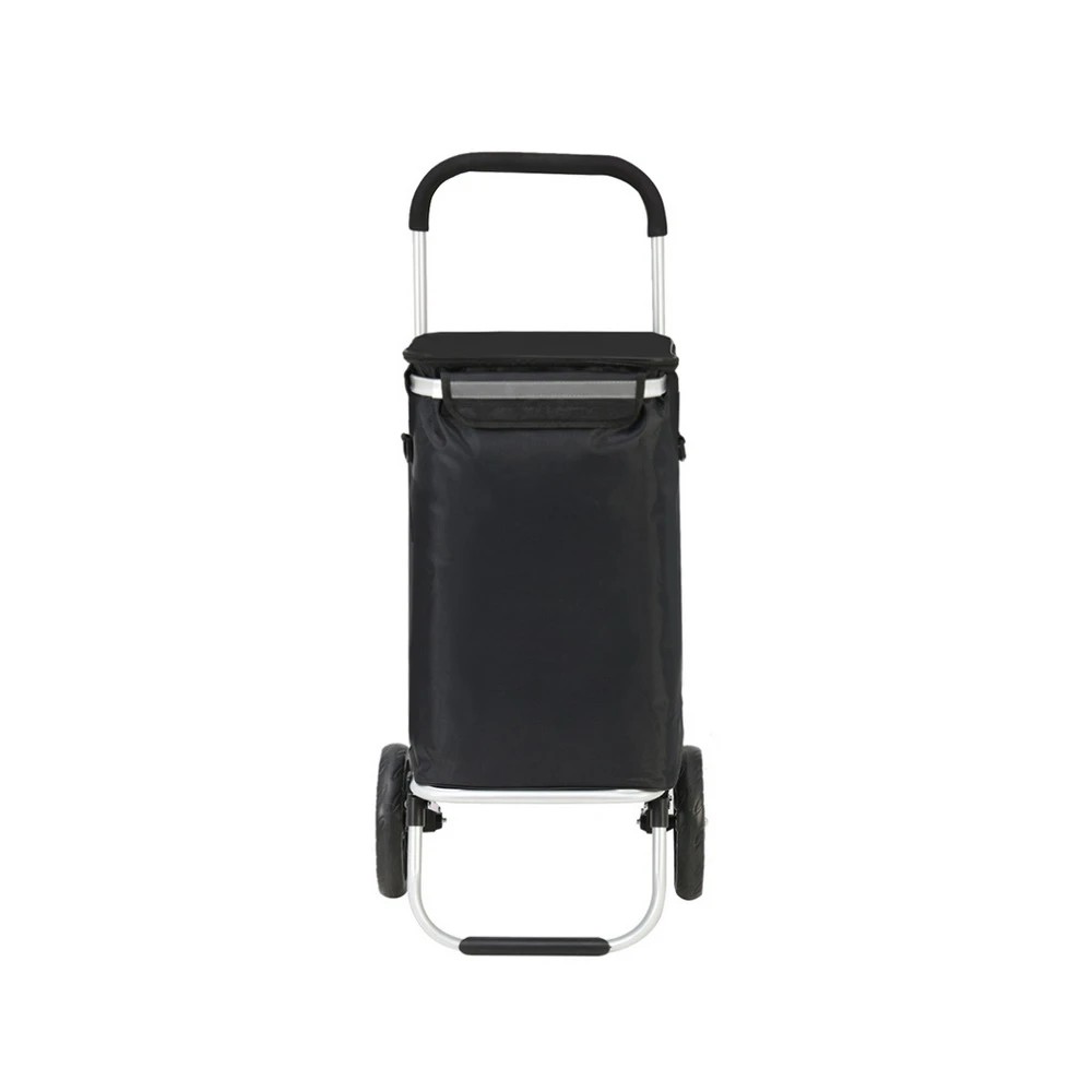 2 Emajin Shopping Trolley Cart Foldable 45KG - Black, 2 of 2