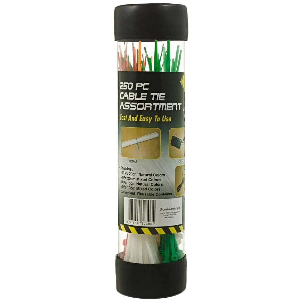 1 Gripwell Cable Tie Set 250 Pack, 1 of 2