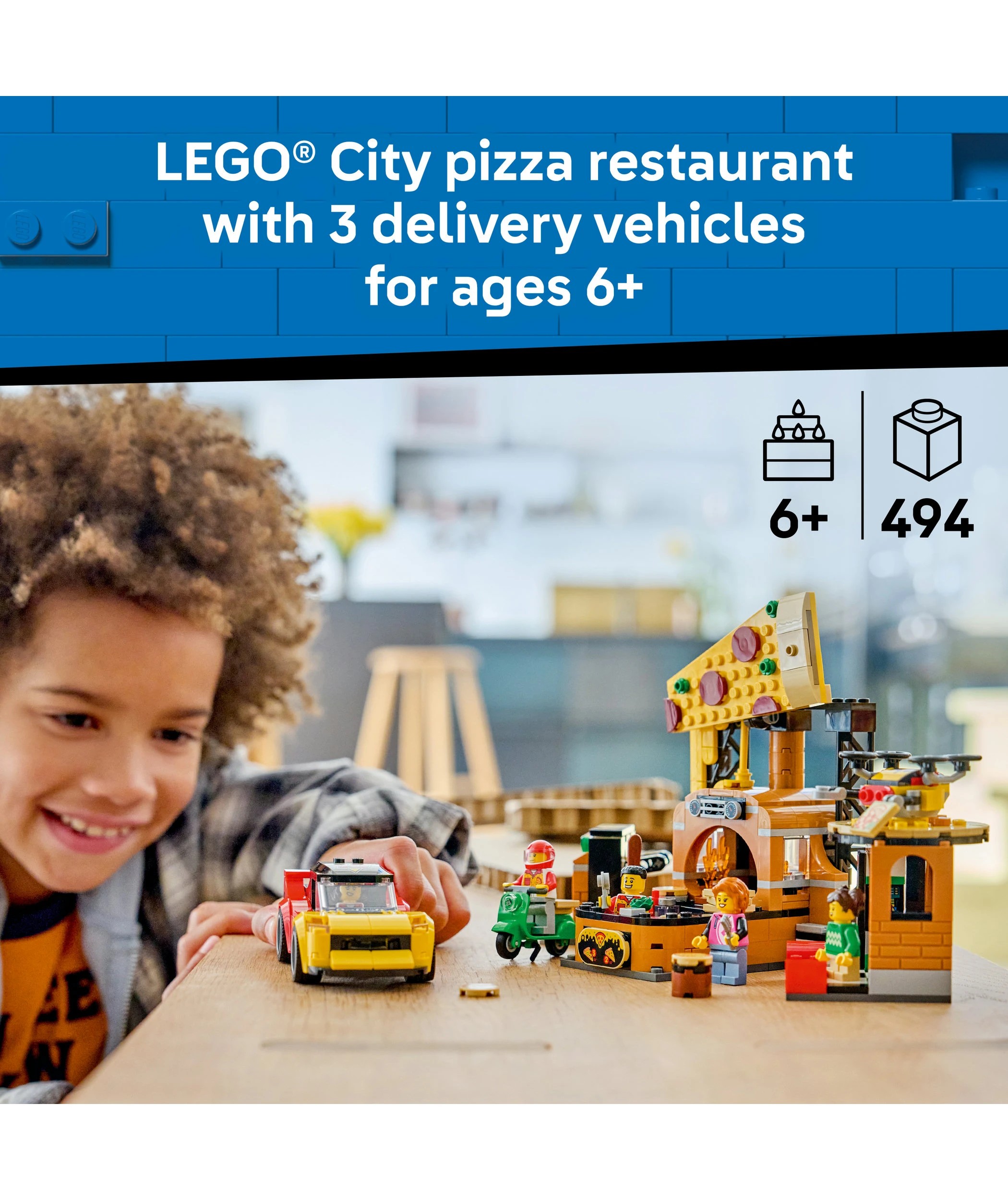 3 LEGO City Pizza Delivery Experience with Vehicles 60496, 3 of 9