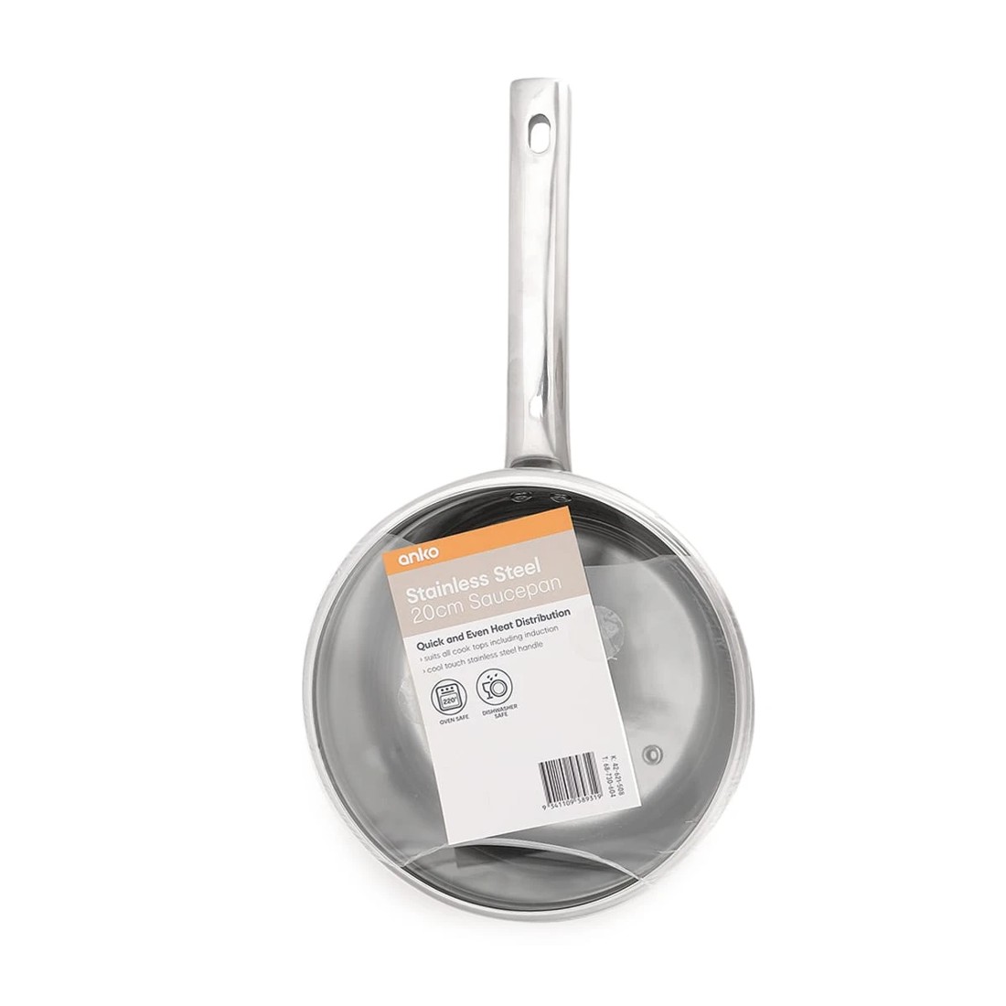 8 20cm Stainless Steel Saucepan with Aluminium  Base, 8 of 8