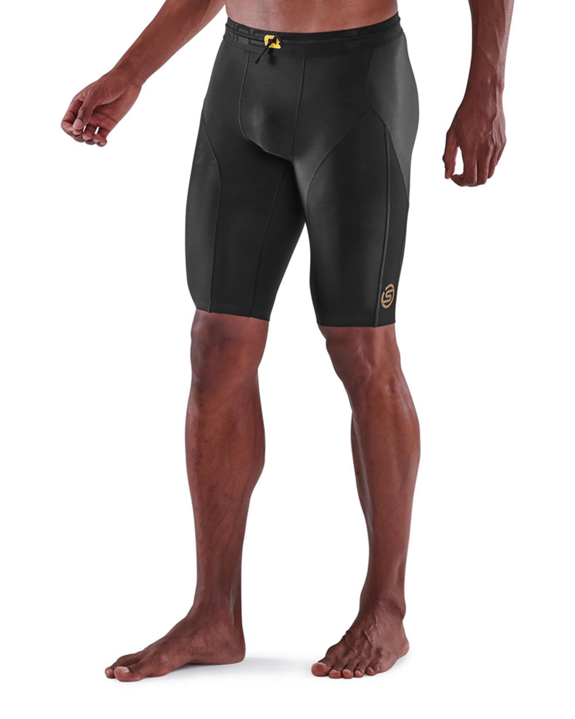 2 SKINS Compression Men's Series-5 Running/Gym Half Tight BLACK, 2 of 4