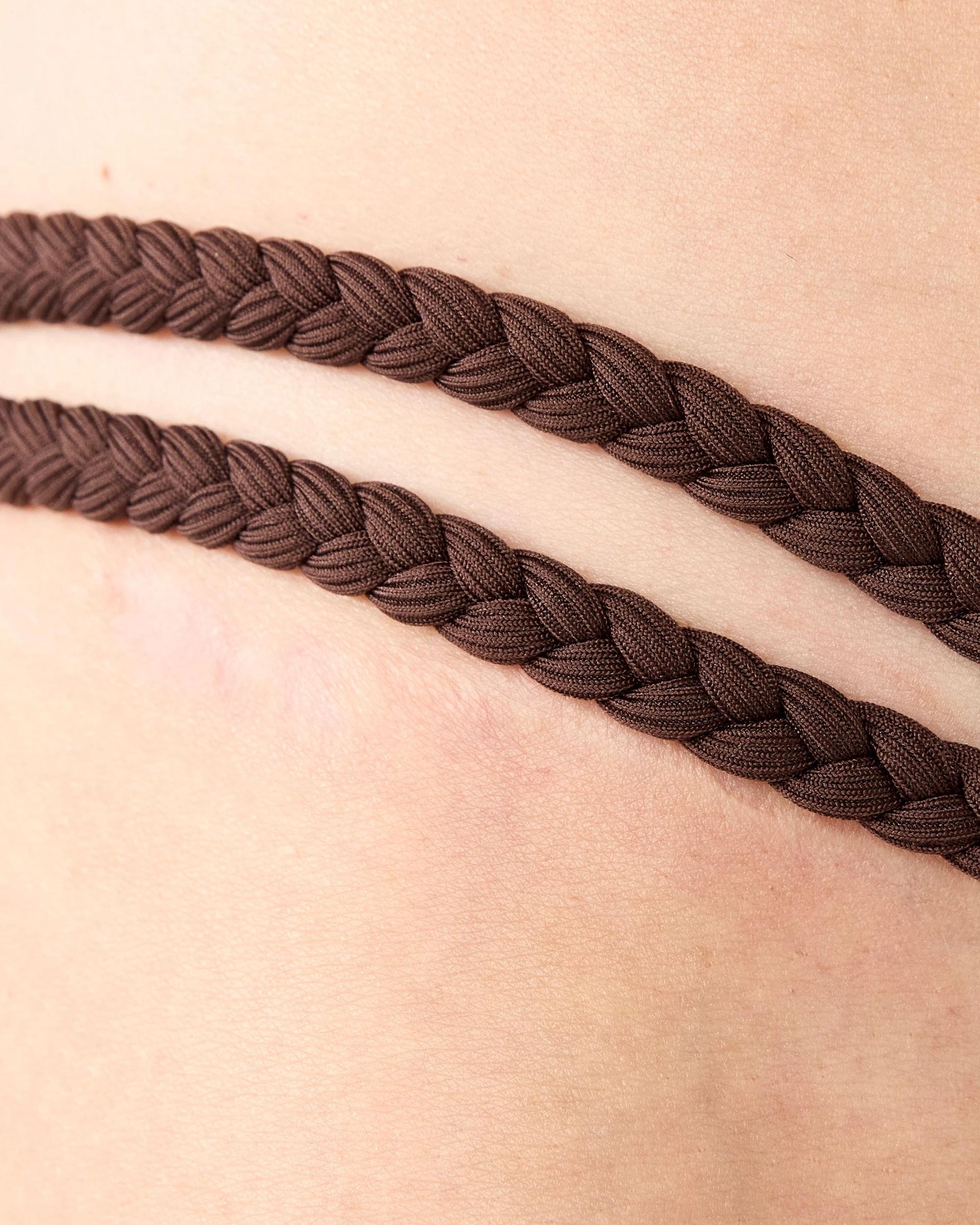 4 Braided Bikini Swim Bottom Melt Brown, 4 of 4