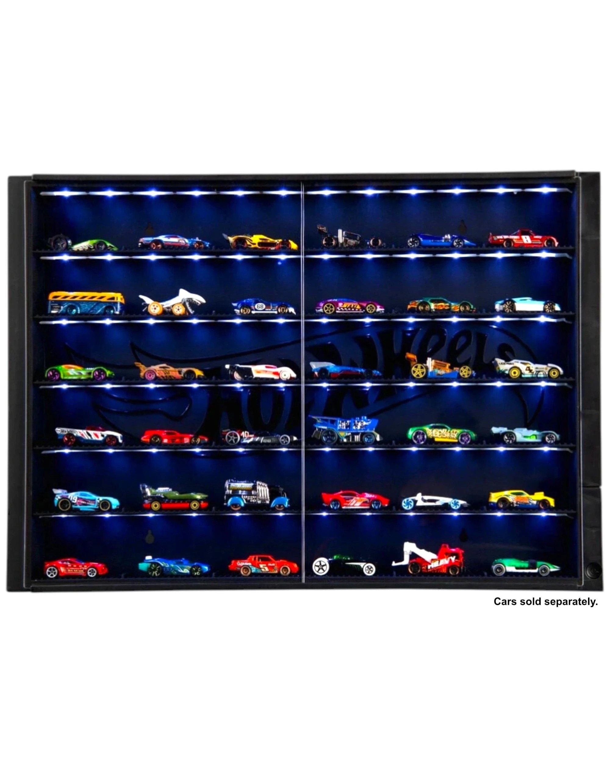 3 Hot Wheels 6 Level LED Display Case for 36 Cars, 3 of 4