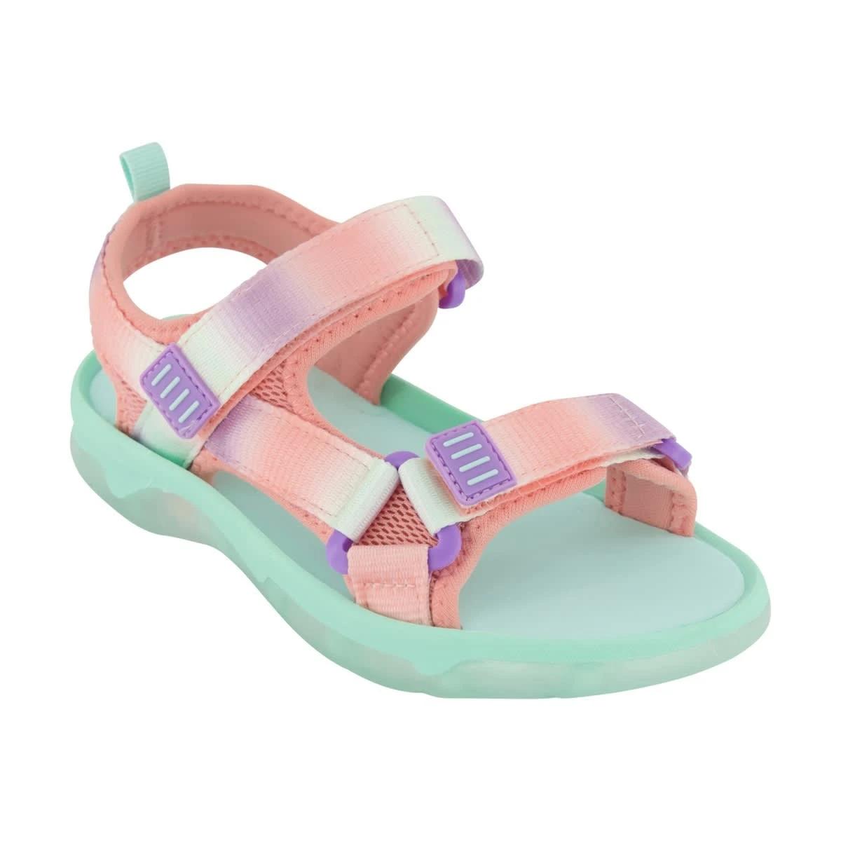 3 Junior Light Up Sandals Lag Green, 3 of 6