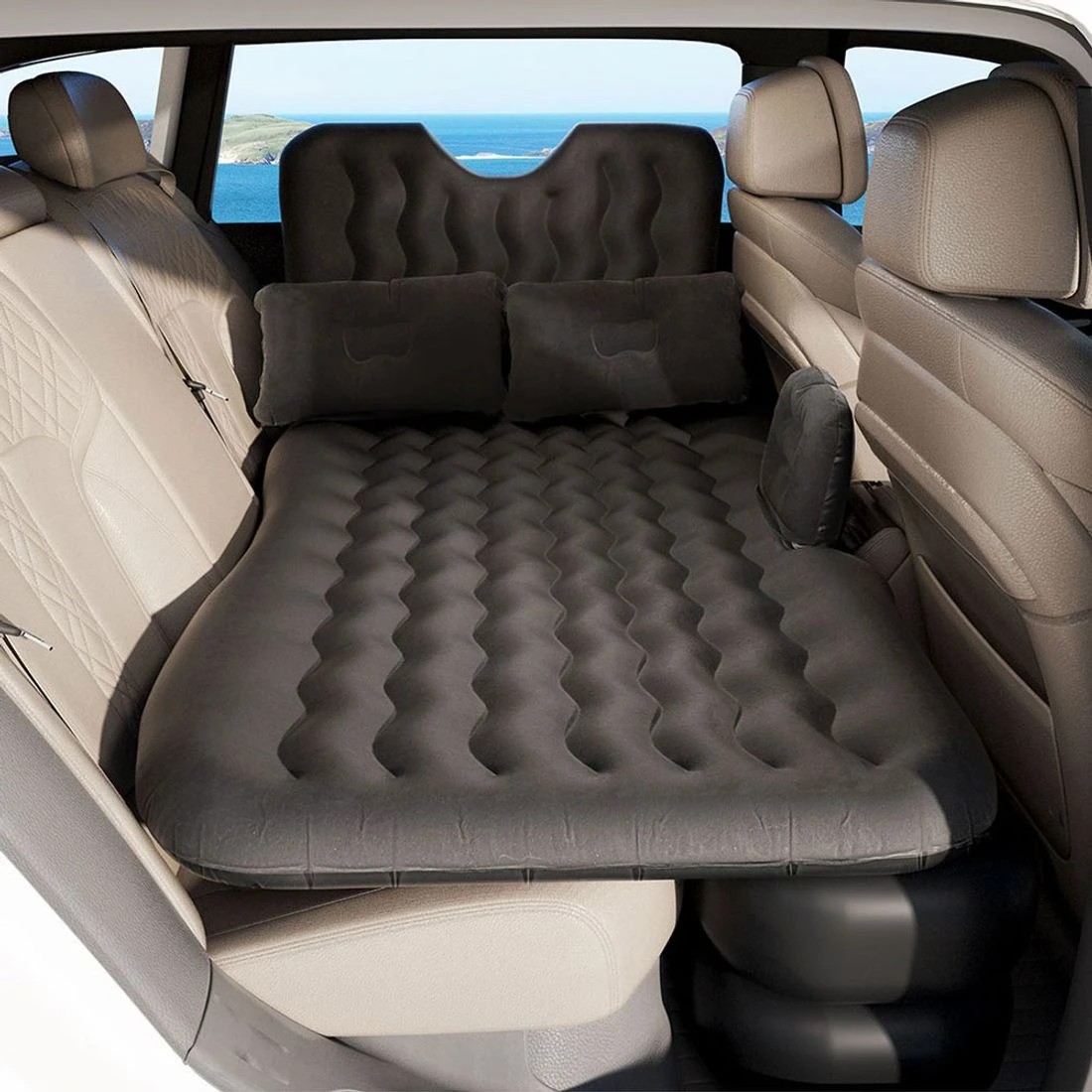 7 Weisshorn Car Mattress Inflatable SUV Back Seat Camping Bed - Single Bed - Charcoal, 7 of 7