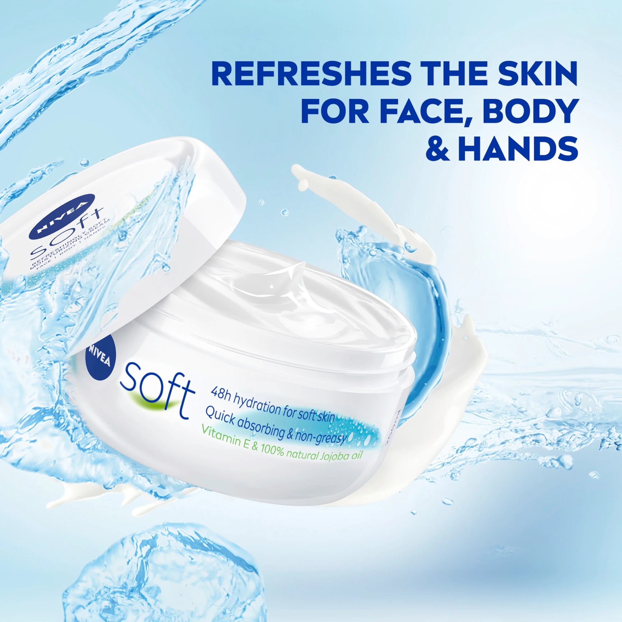 9 Nivea Soft Moisturising Cream 200ml - Vitamin E & Jojoba Oil, 9 of 10