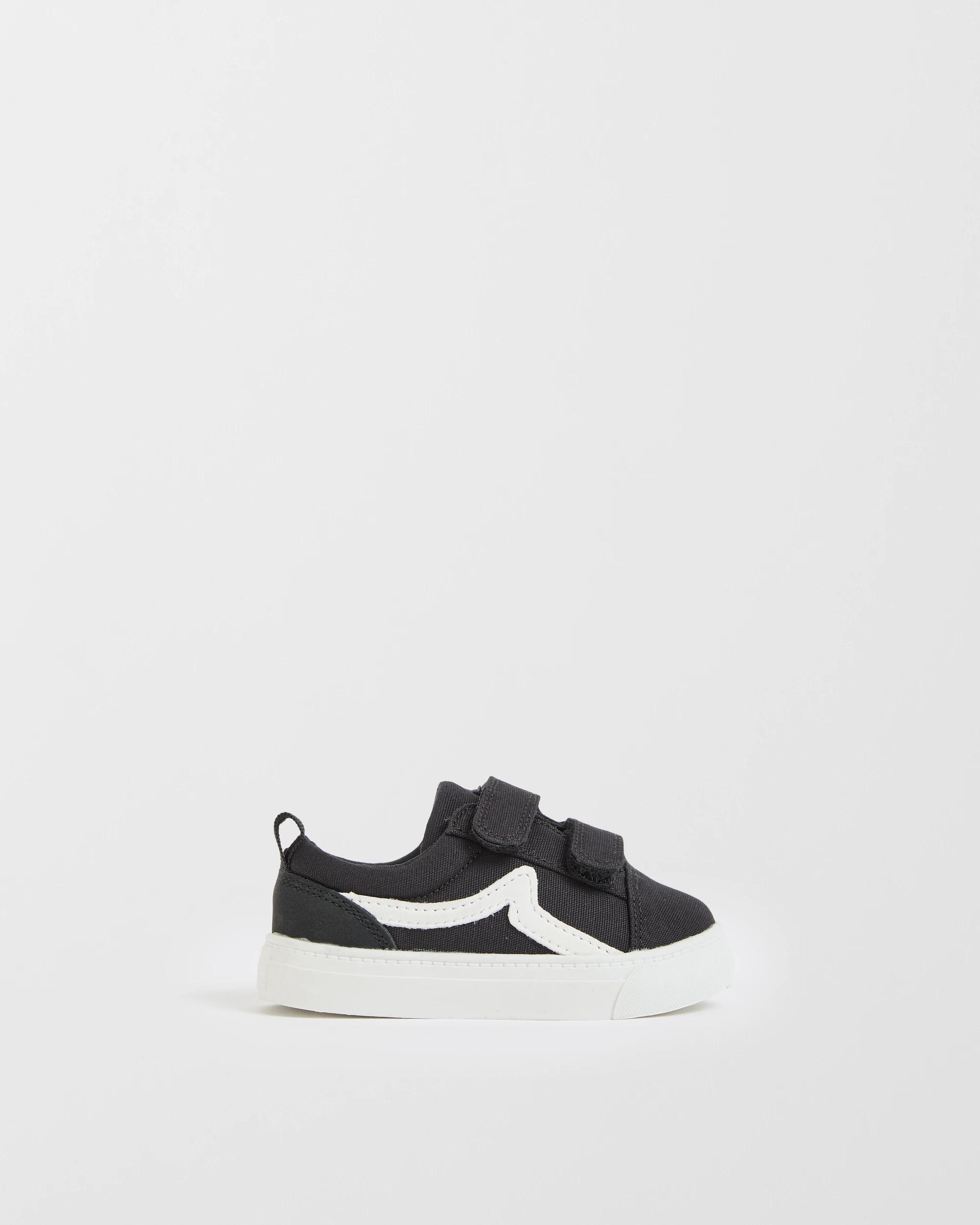 1 Target Baby First Walker Skate Canvas Sneakers BLACK, 1 of 3