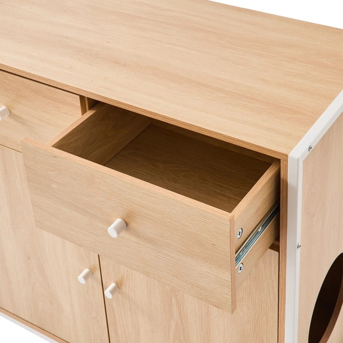 9 Cat Litter Cabinet with Storage, 9 of 10