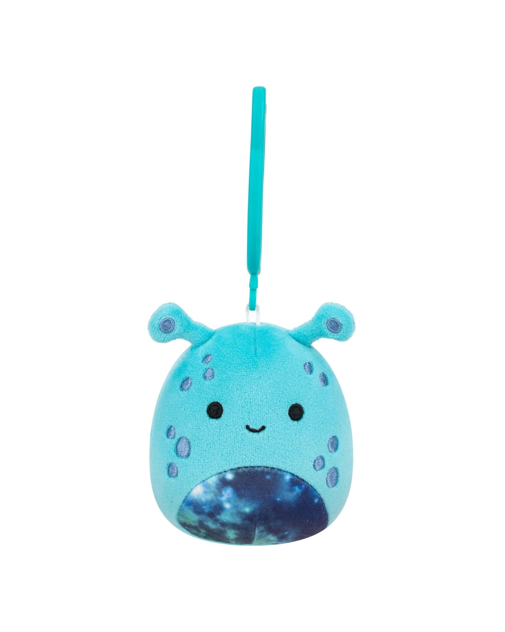 2 Squishmallows Garth the Alien 3.5 inch Clip-On Plush - Blue, 2 of 3