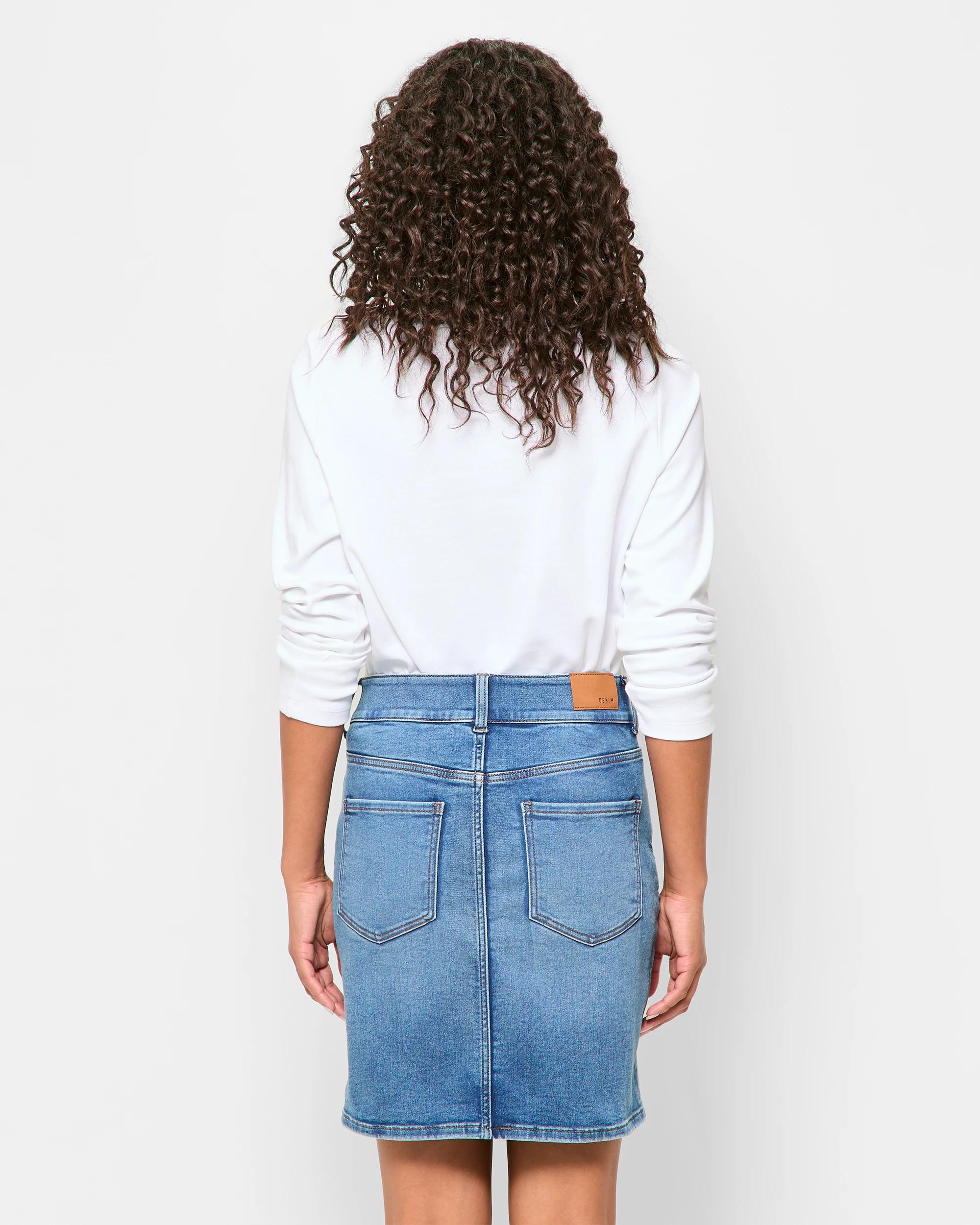 4 Target Classic Denim Skirt - Shape Your Body MEDITERRANEAN BLUE, 4 of 5