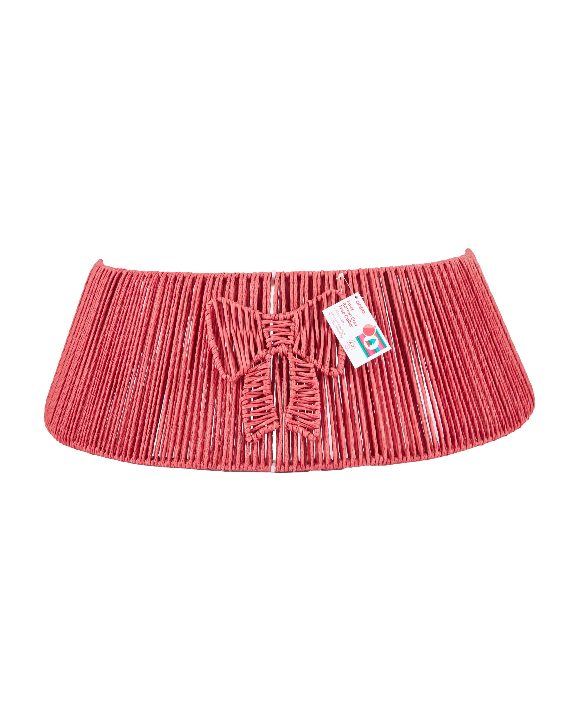 5 Faux Rattan Bow Tree Collar, 5 of 5