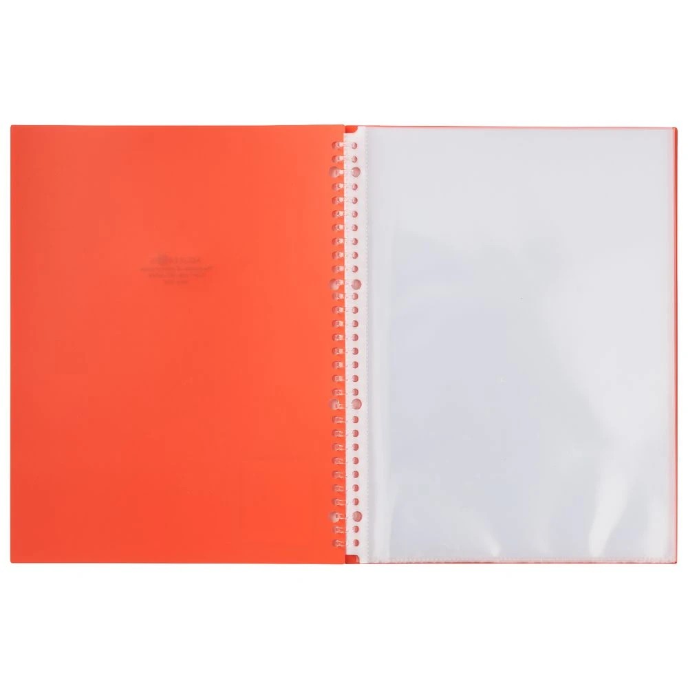3 Aqua Drops Refillable Display Book A4 10 Pockets Vivid Red, 3 of 4