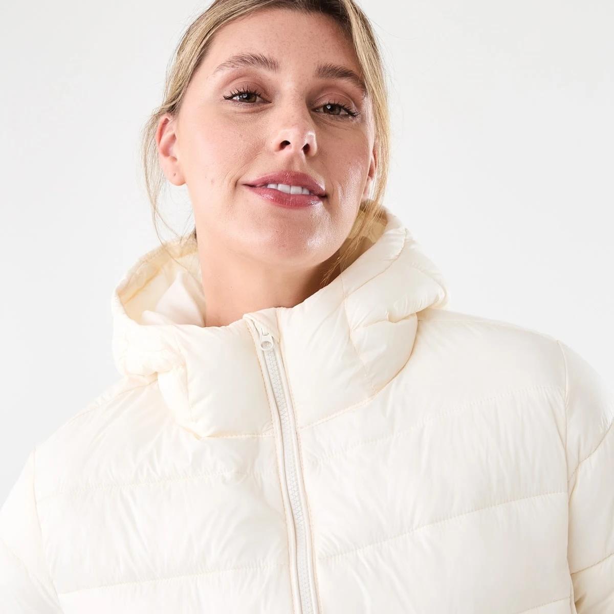 5 Active Womens Packable Puffer Jacket Ecru, 5 of 7