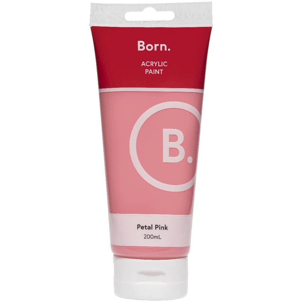 2 Born Acrylic Paint 200mL Petal Pink, 2 of 3