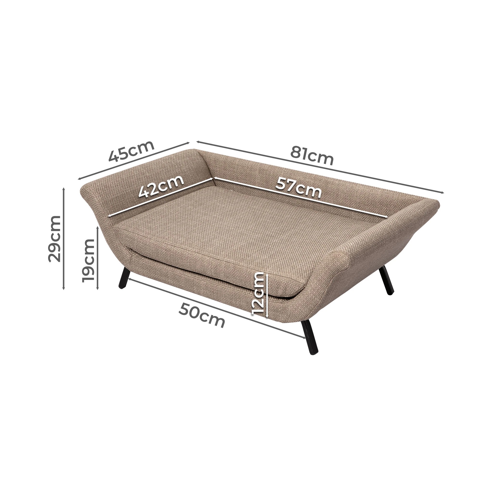 3 Pawz Raised Pet Sofa Bed, 3 of 6