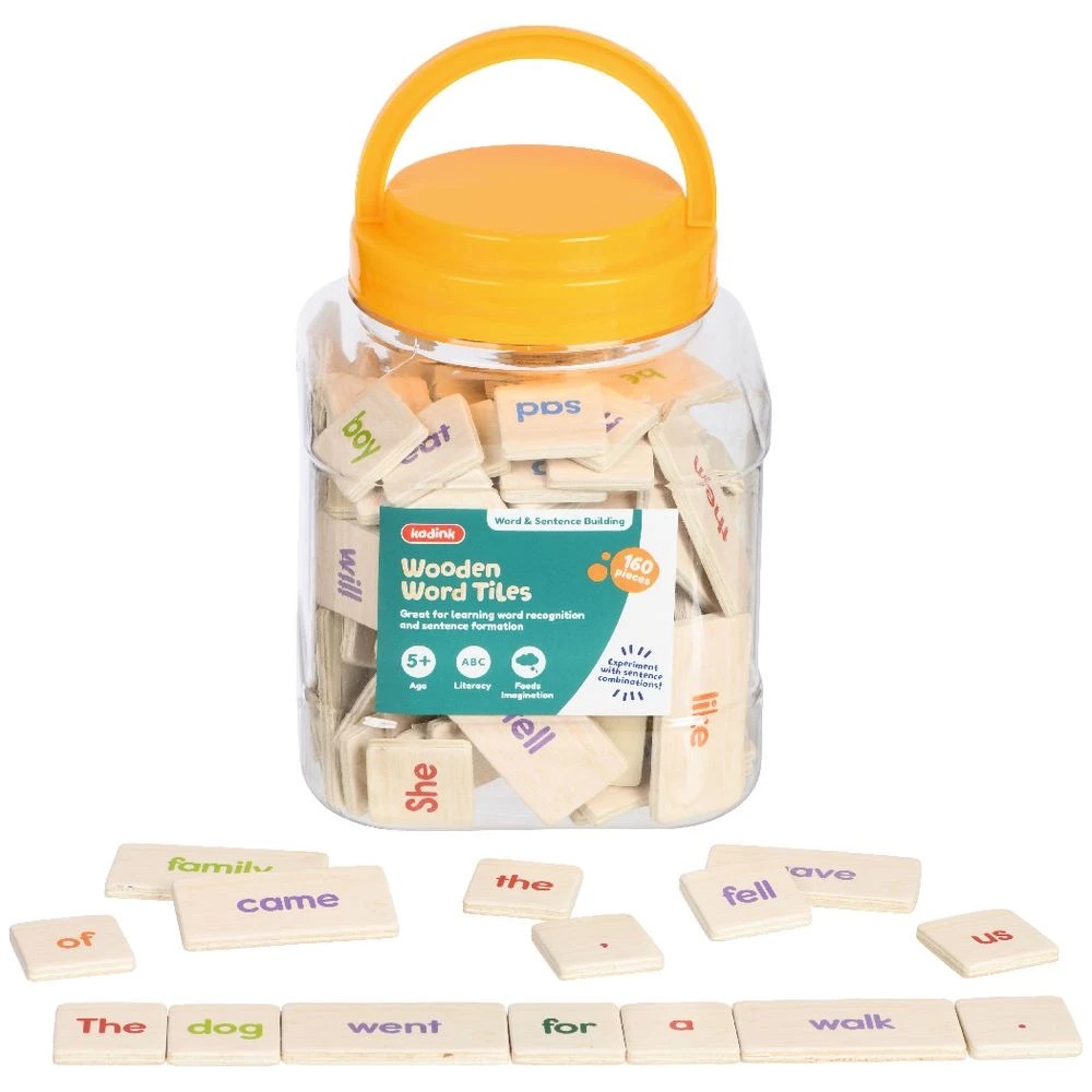 3 Kadink Wooden Word Tiles Jar 160 Pack, 3 of 4