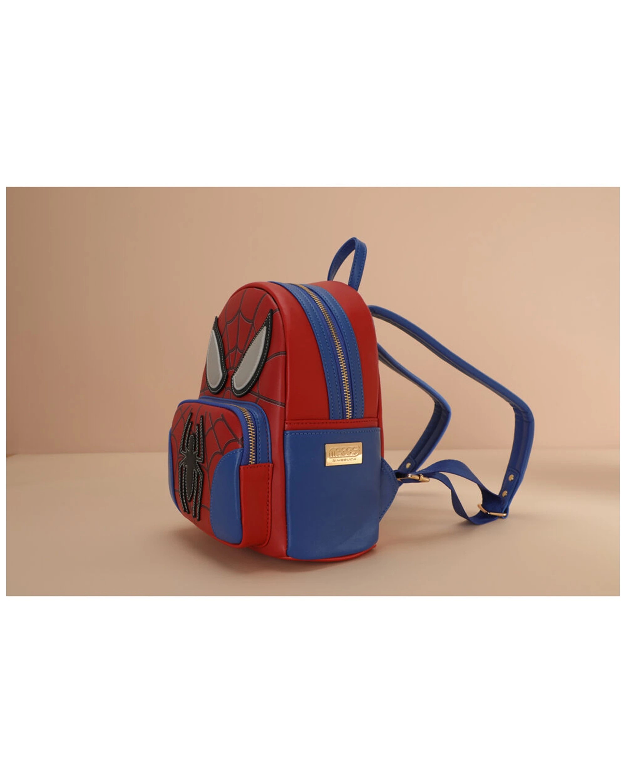 5 Marvel Spiderman Deluxe PU Leather Kids Backpack 25x12x29cm Polyester Lining - Red, 5 of 6