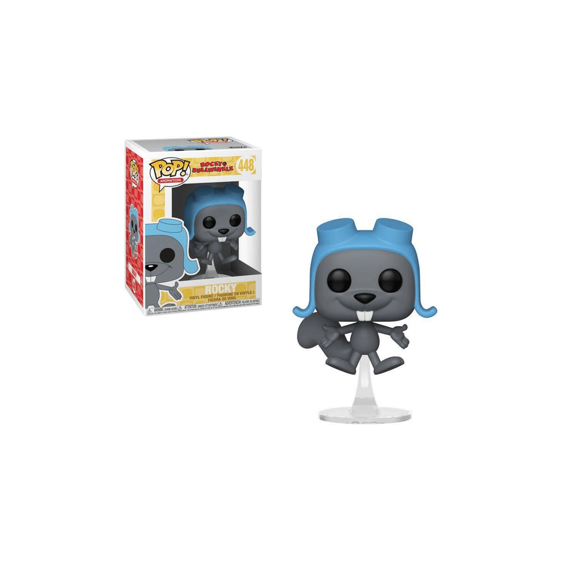 3 Pop Vinyl Figurine Rocky And Bullwinkle - Flying Rocky Collectible 10cm - Multi, 3 of 3