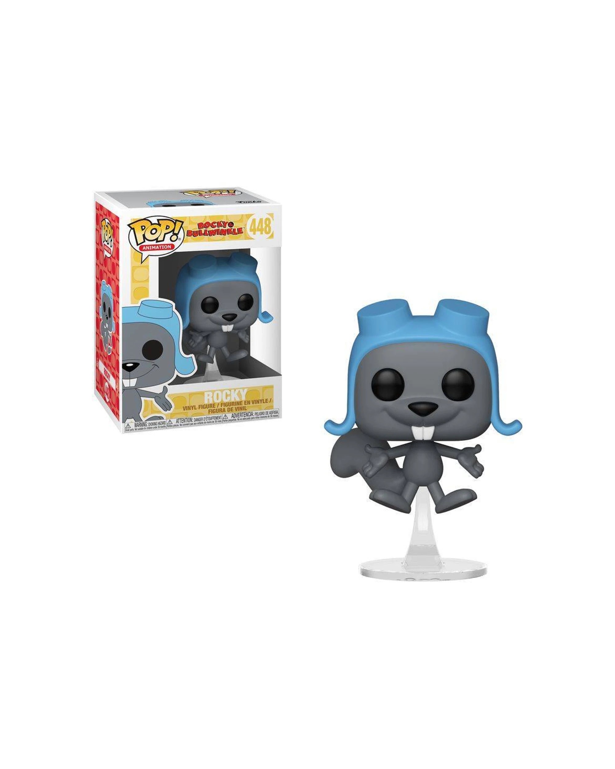 3 Pop Vinyl Figurine Rocky And Bullwinkle - Flying Rocky Collectible 10cm - Multi, 3 of 3