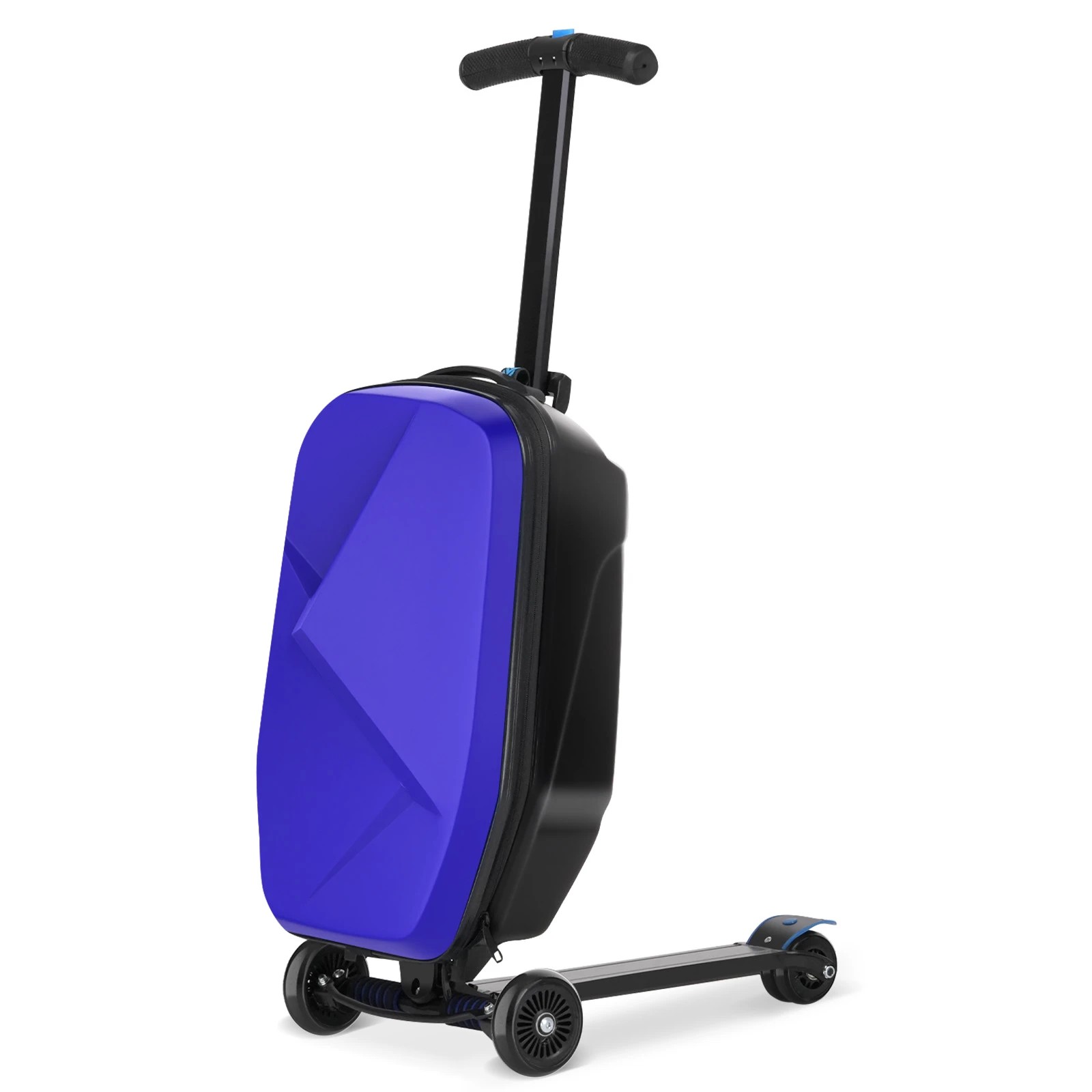 2 Advwin 2-in-1 Foldable Scooter Suitcase LED Wheels Ride-on LuggageCarry-on Luggage & Travel Scooter Ride-on Suitcase, 2 of 10