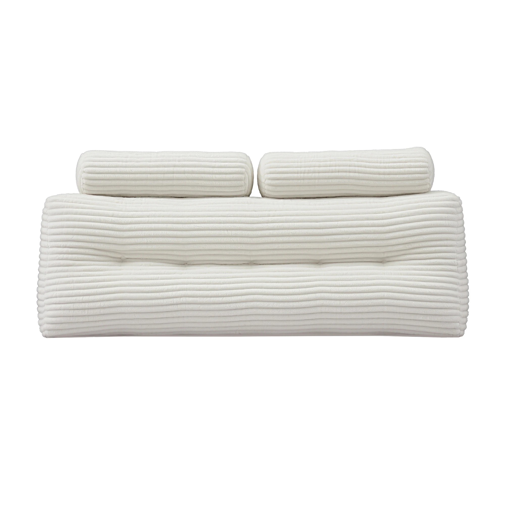 3 Giselle Bedding Sofa Reading Wedge Pillow Headboard Shredded Foam Support - Queen Bed - White, 3 of 9