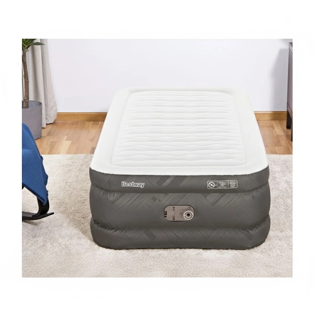 4 Bestway Air Mattress Single Inflatable Bed 46cm Airbed - Single Bed - Multi, 4 of 6