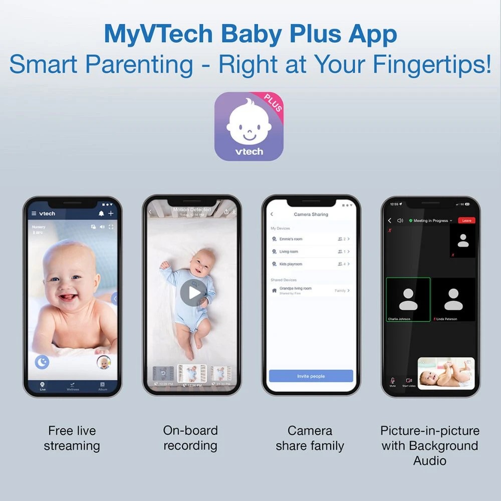 4 Vtech 7" Smart Pan & Tilt Baby Monitor, 4 of 9