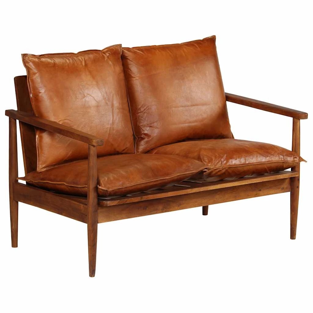 2 Vidaxl Sofa Set Couch - Brown, 2 of 8
