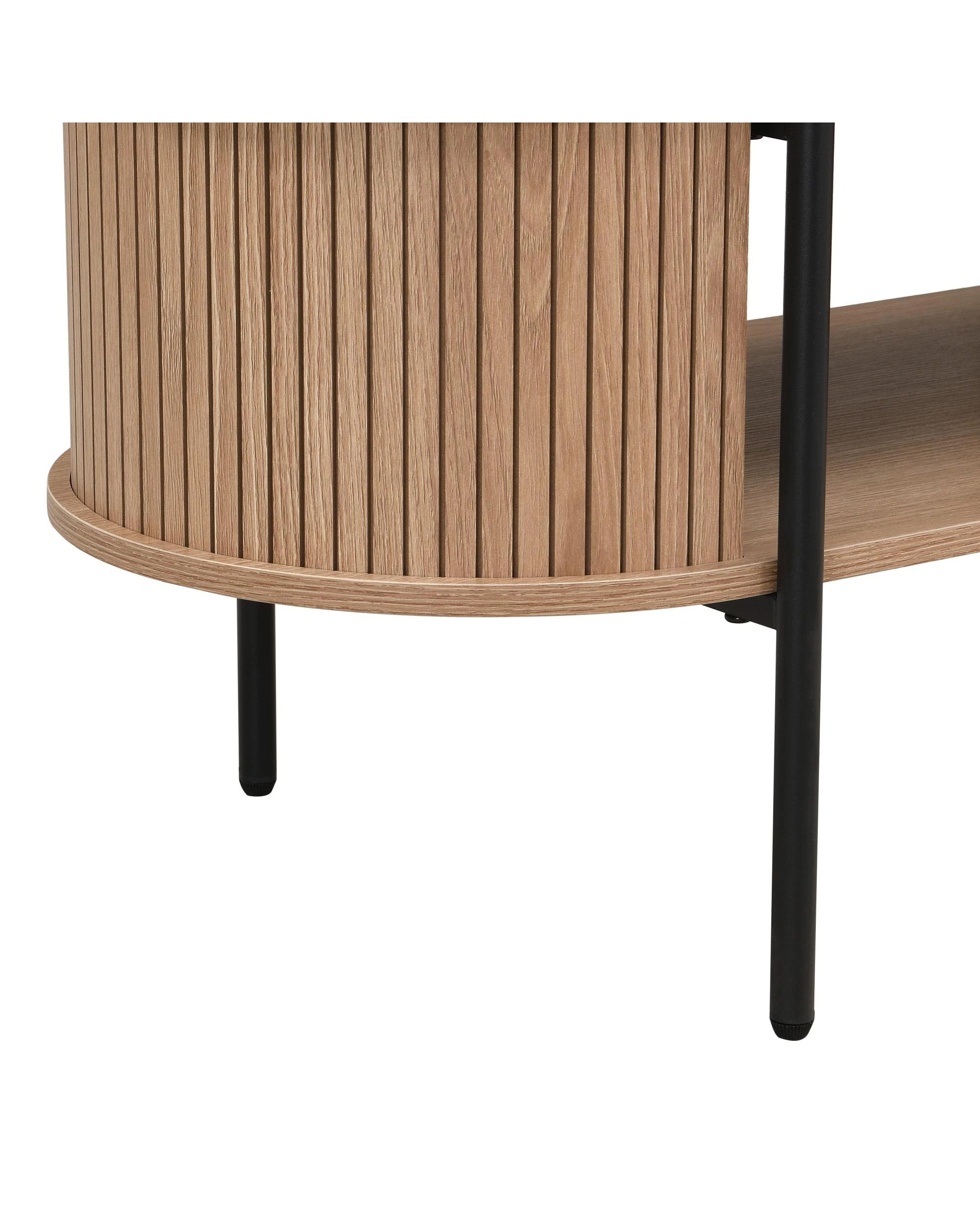 7 Kodu Coffee Table Oval Oak - Black, 7 of 10