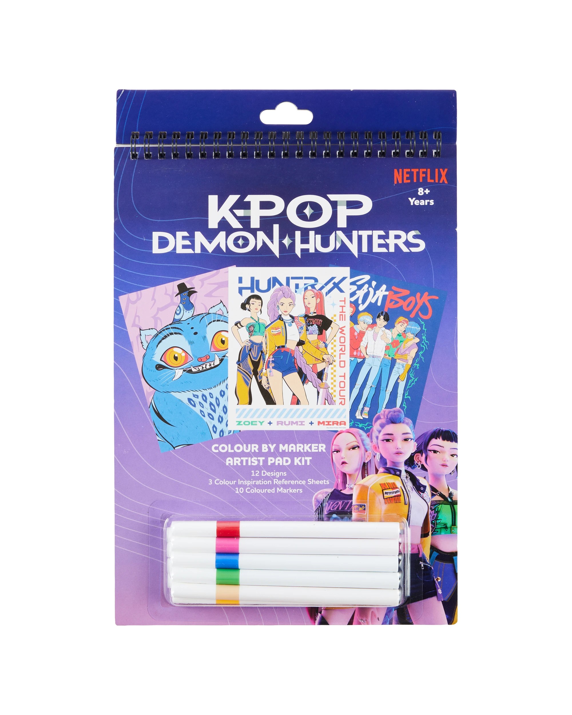 1 KPop Demon Hunters Colour by Marker Artist Pad Kit, 1 of 6