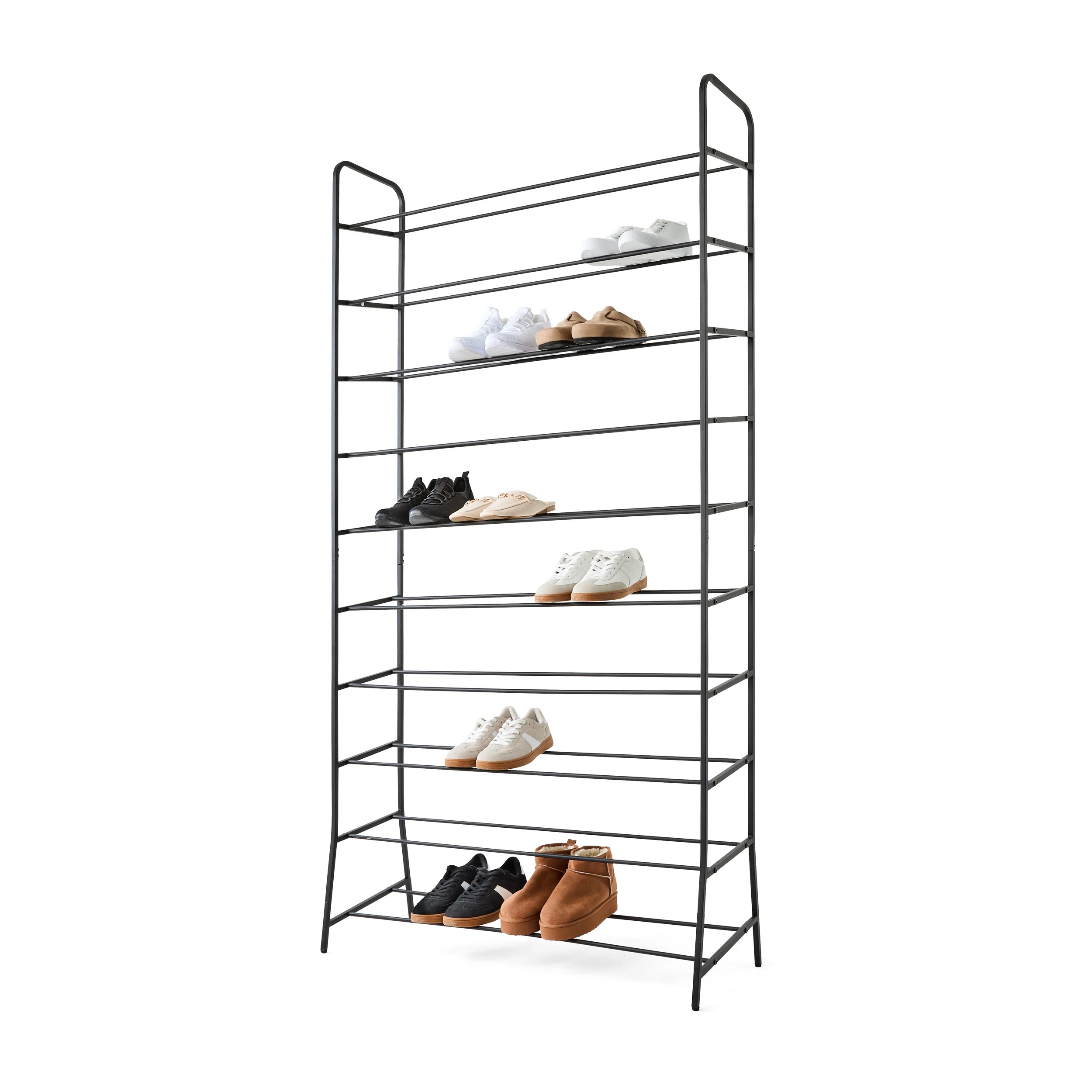 1 10 Tier Metal Shoe Rack, 1 of 8