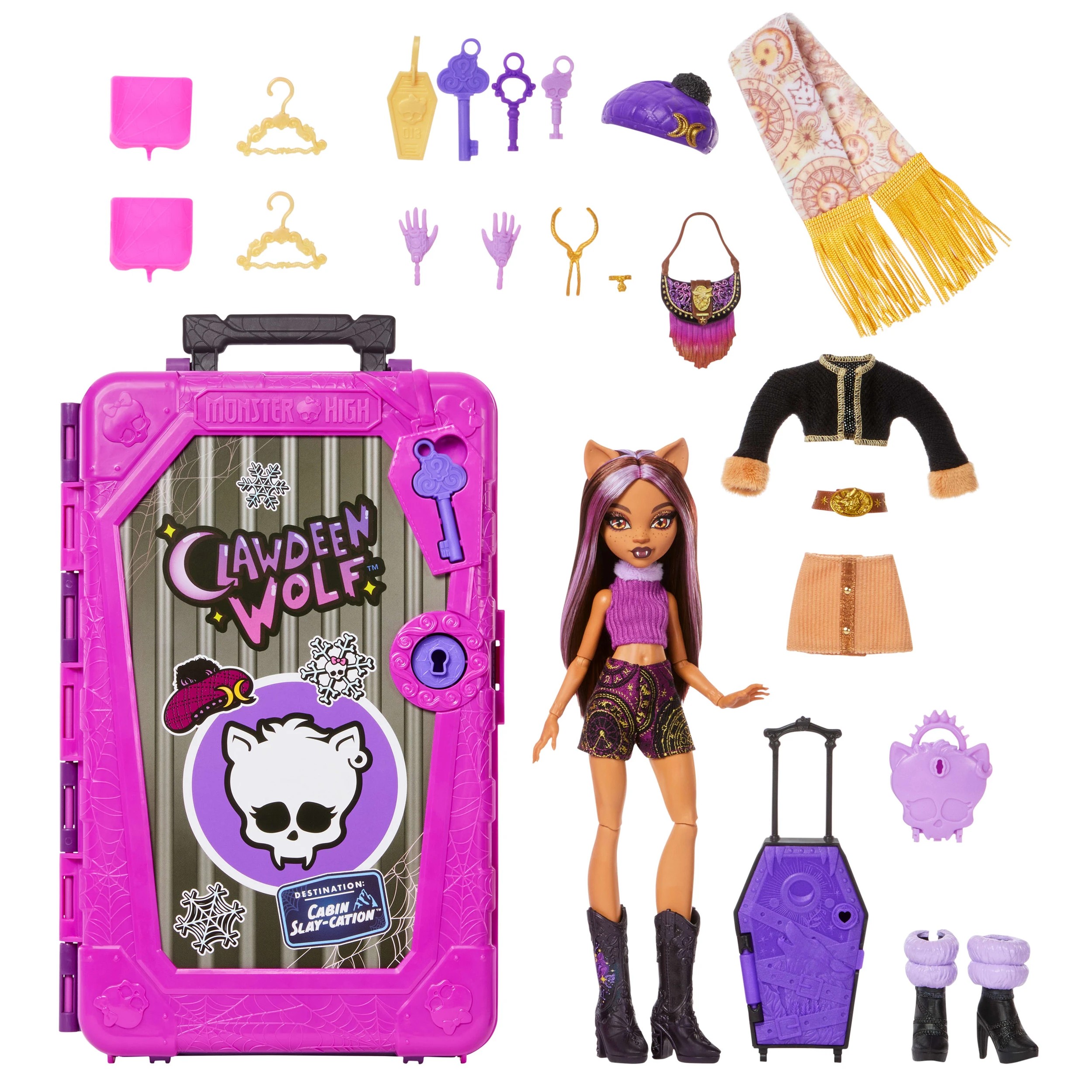 4 22 Piece ​Monster High Skulltimate Secrets Clawdeen Wolf Doll and Accessories Set, 4 of 7
