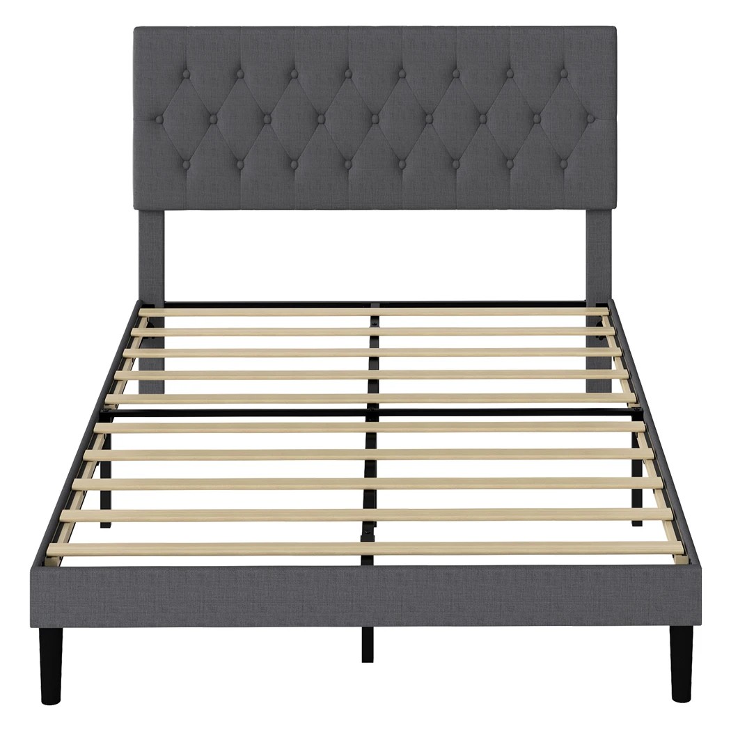 2 Levede Queen Size Bed Frame Upholstered, 2 of 8