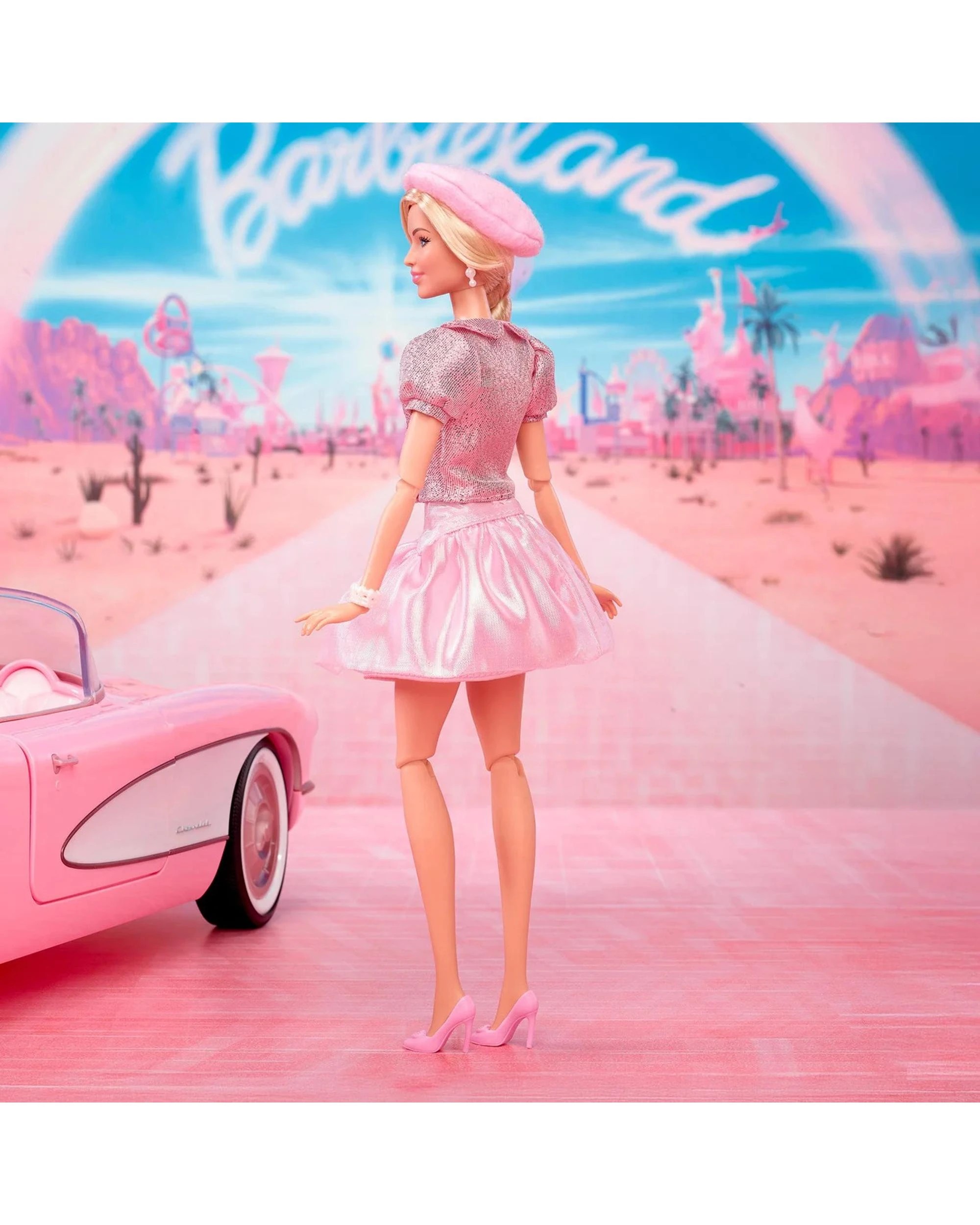 5 Barbie the Movie Barbie Pink Puffy Dress with Pink Beret Collector Fashion Doll - Pink, 5 of 10