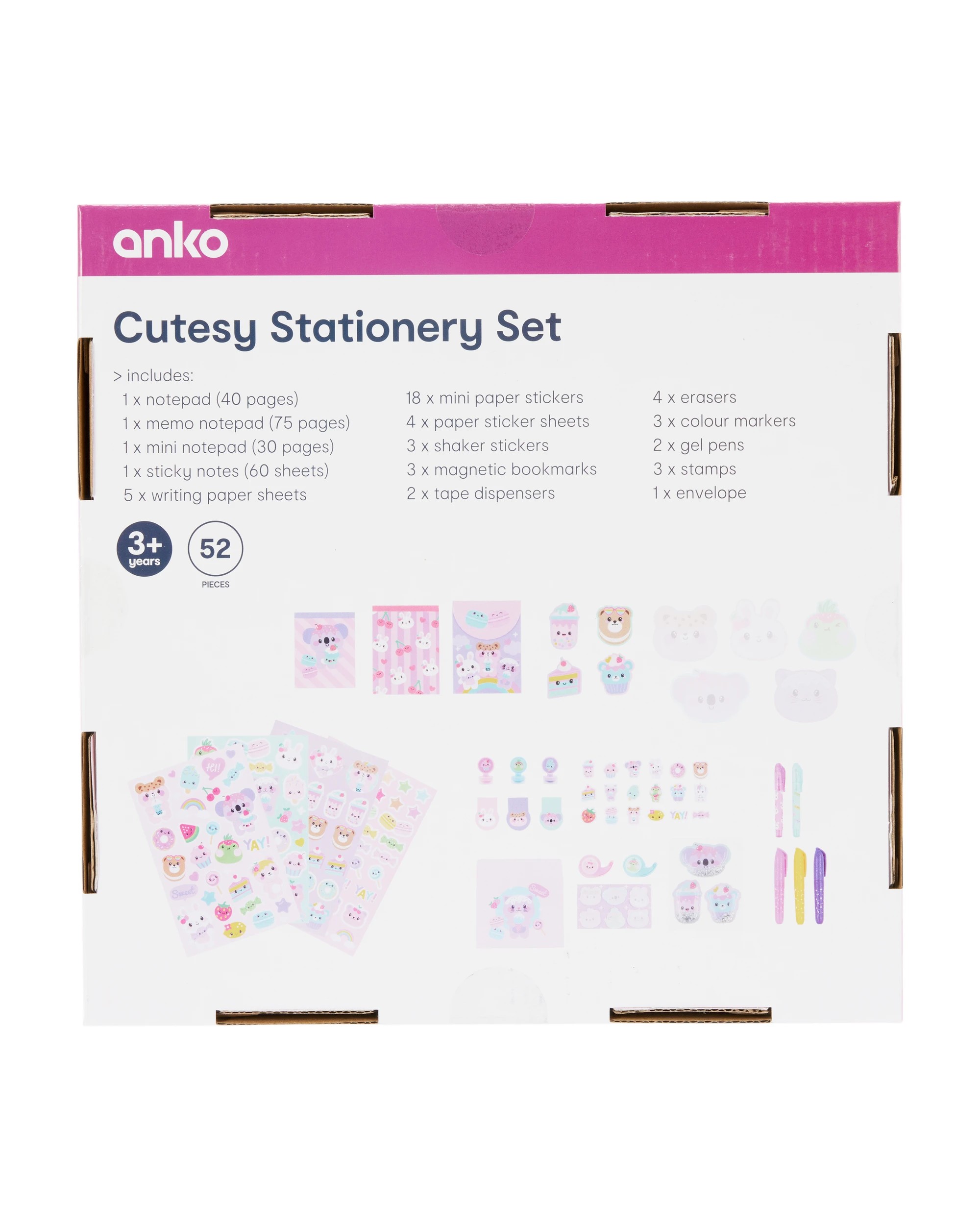 9 52 Piece Cutesy Stationery Set, 9 of 9