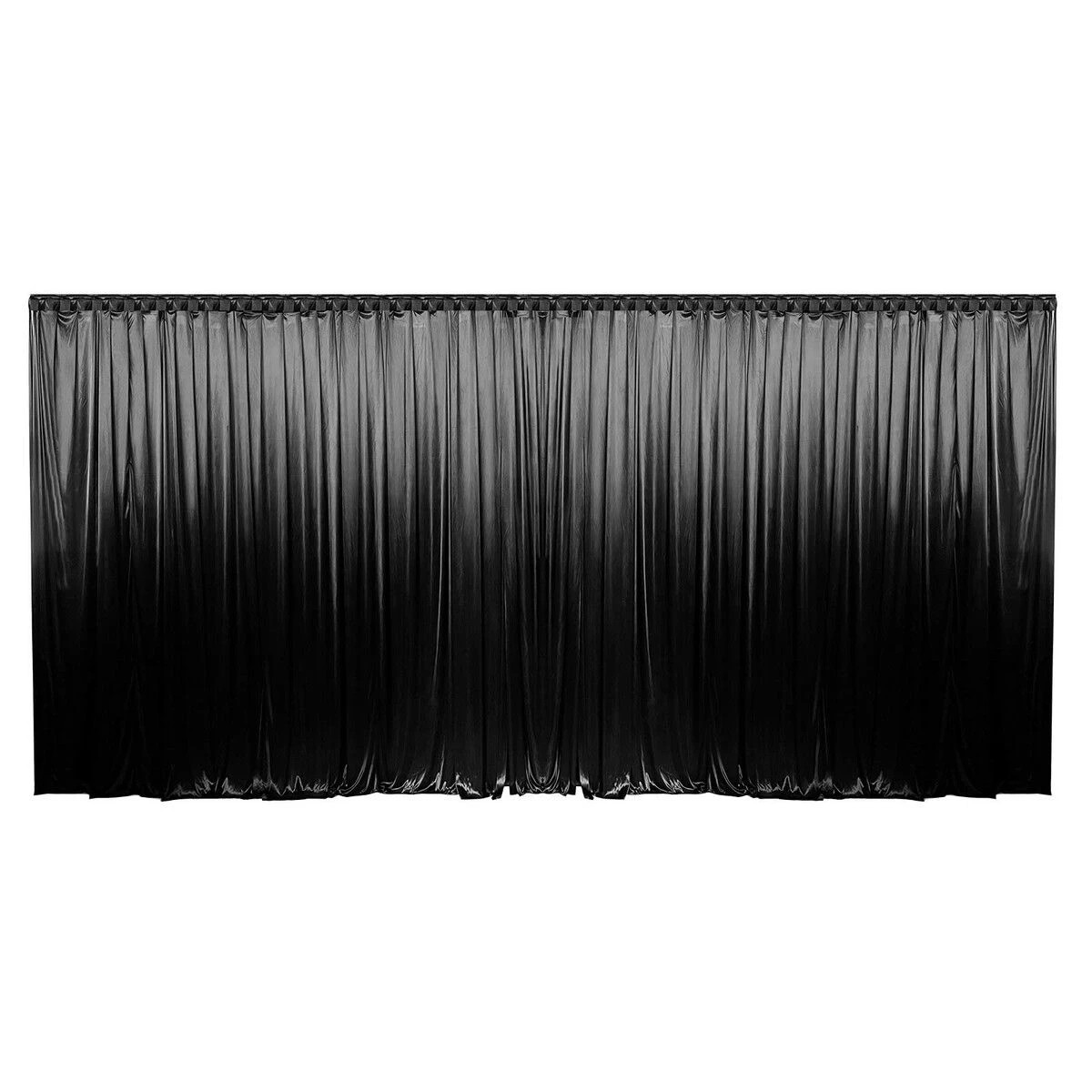 1 AUSWAY 3x6m Black Backdrop Curtain Silk Drape Background, 1 of 6