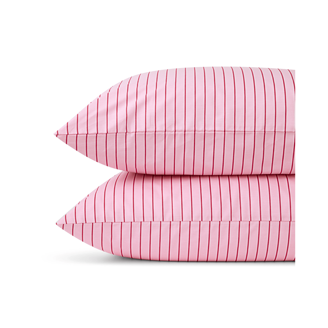 2 250 Thread Count Cotton Stripe Sheet Set - Queen Bed, Pink, 2 of 7