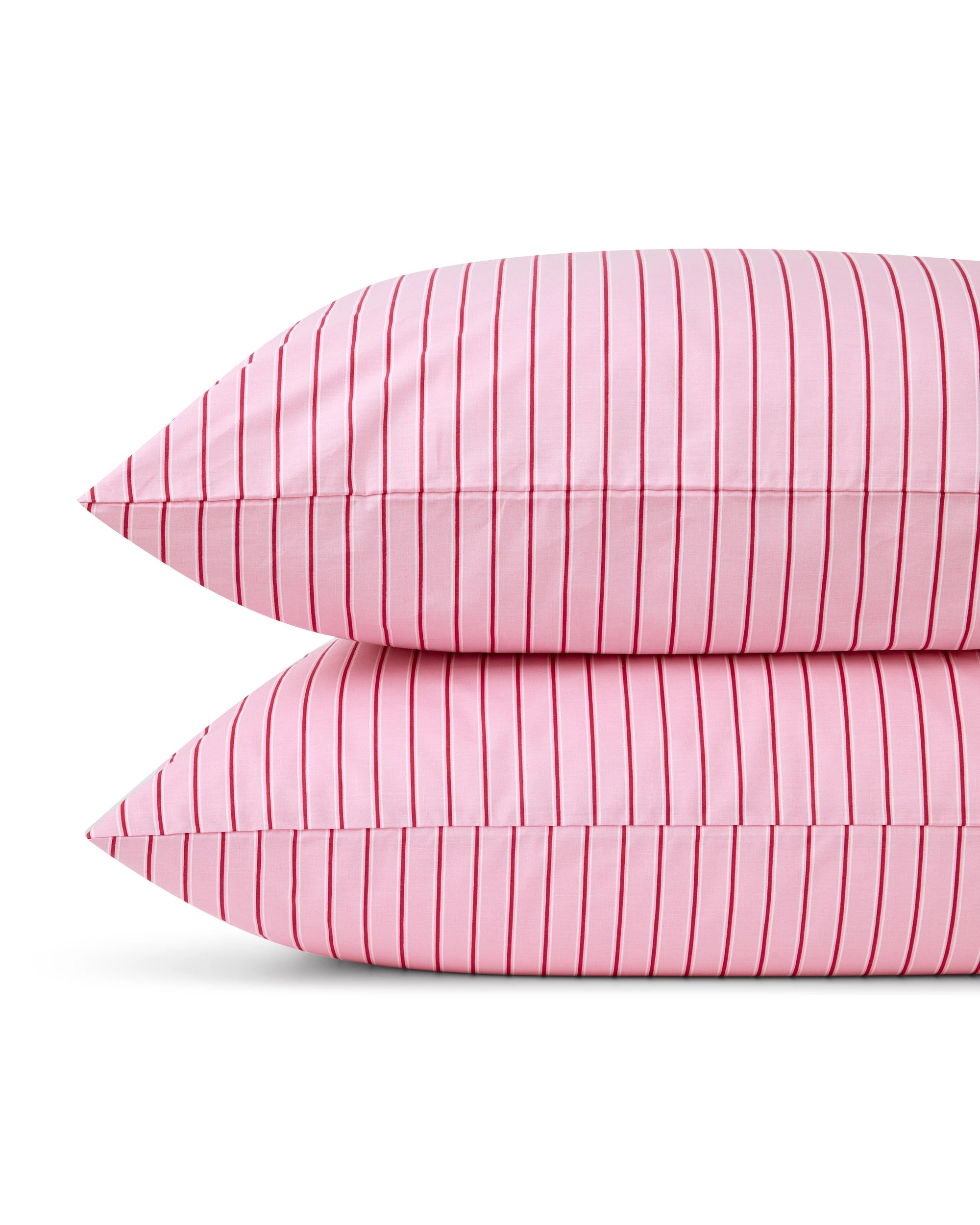 2 250 Thread Count Cotton Stripe Sheet Set - Queen Bed, Pink, 2 of 7
